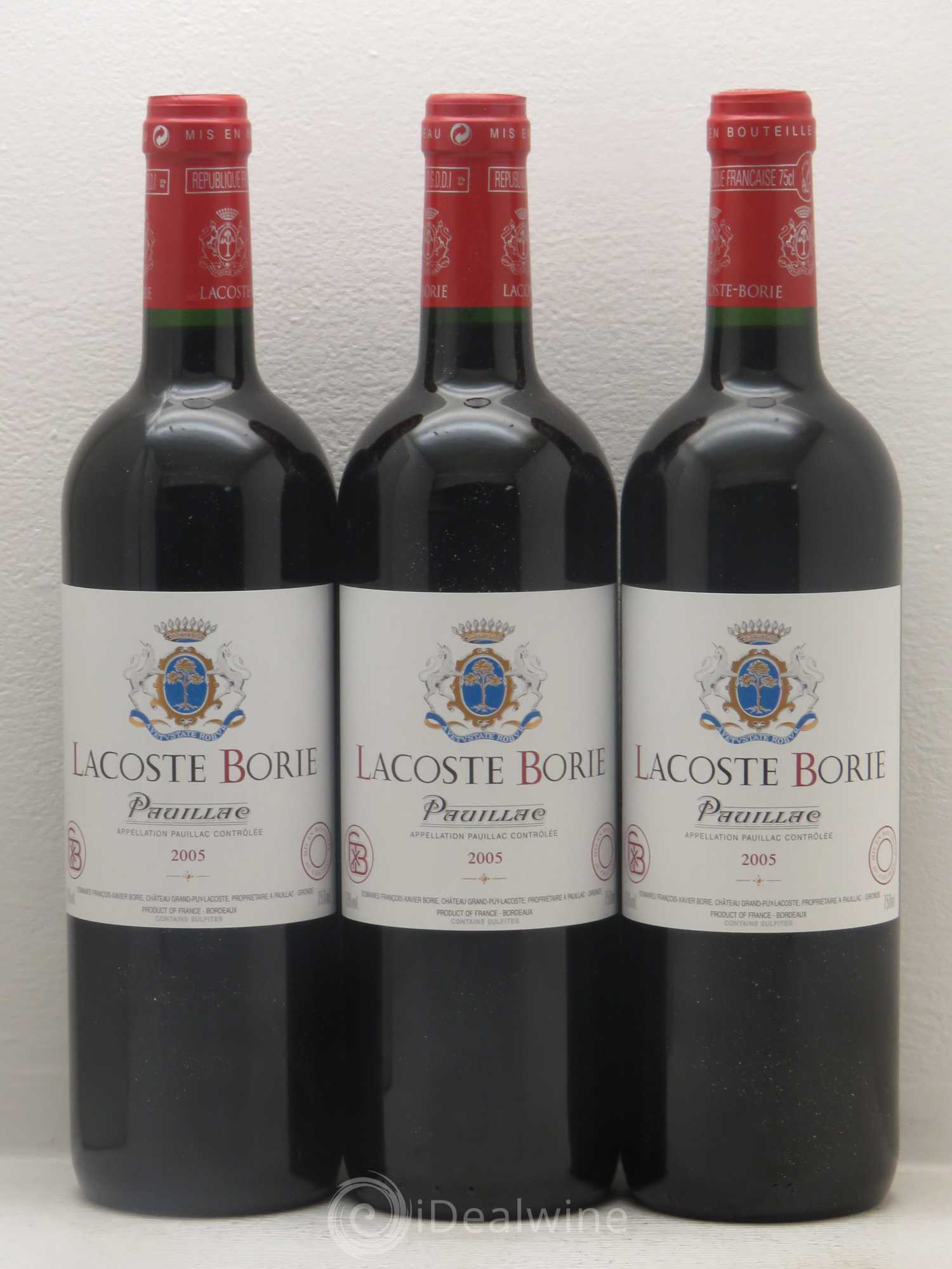 Lacoste Borie 2005 - Lot de 12 bouteilles - 2