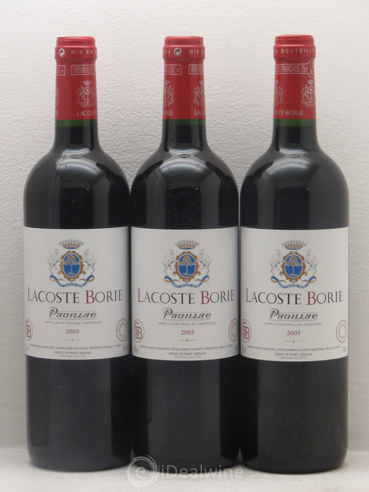 Lacoste Borie 2005 - Lot de 12 bouteilles - 3