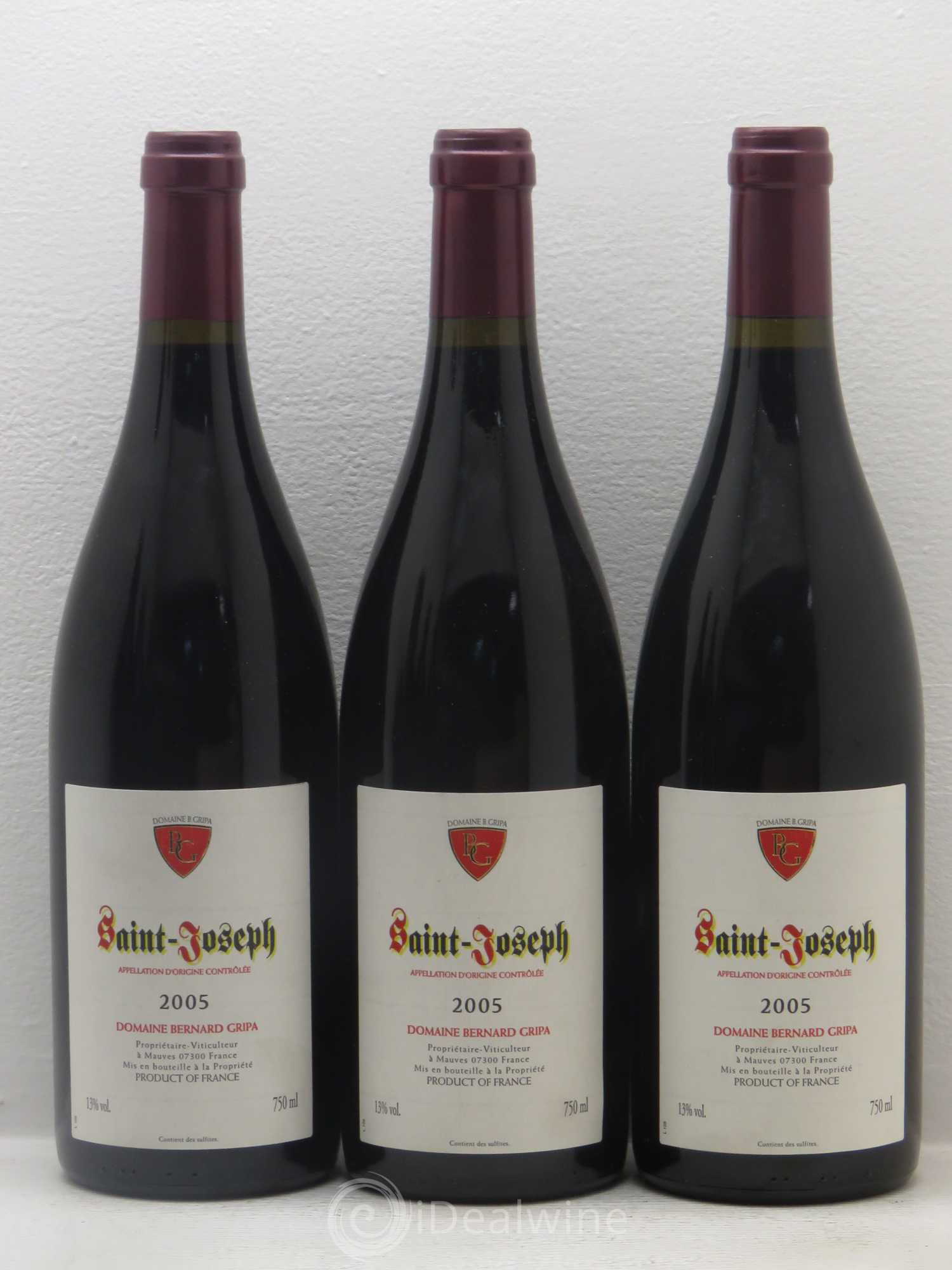 Saint-Joseph Bernard Gripa (Domaine) 2005 - Lot de 6 bouteilles - 2