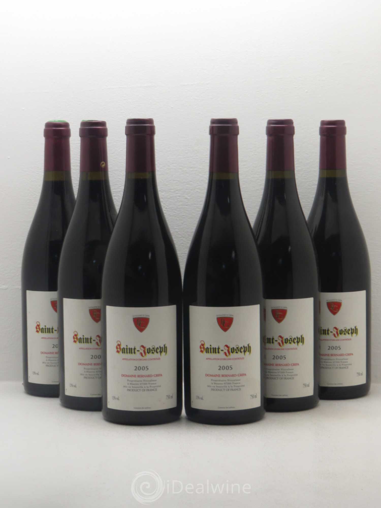 Saint-Joseph Bernard Gripa (Domaine) 2005 - Lot de 6 bouteilles - 0