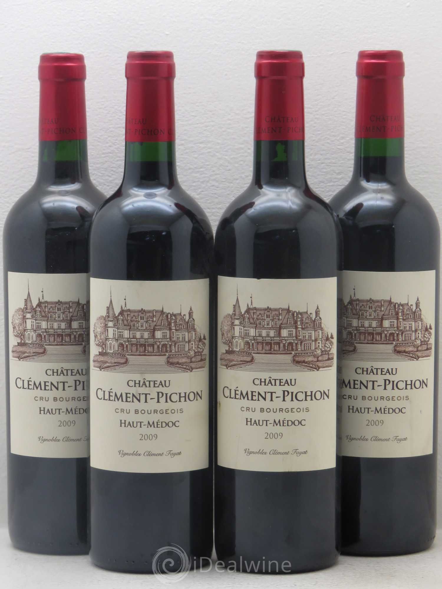 Château Clément-Pichon Cru Bourgeois 2009 - Lot de 4 bouteilles - 0