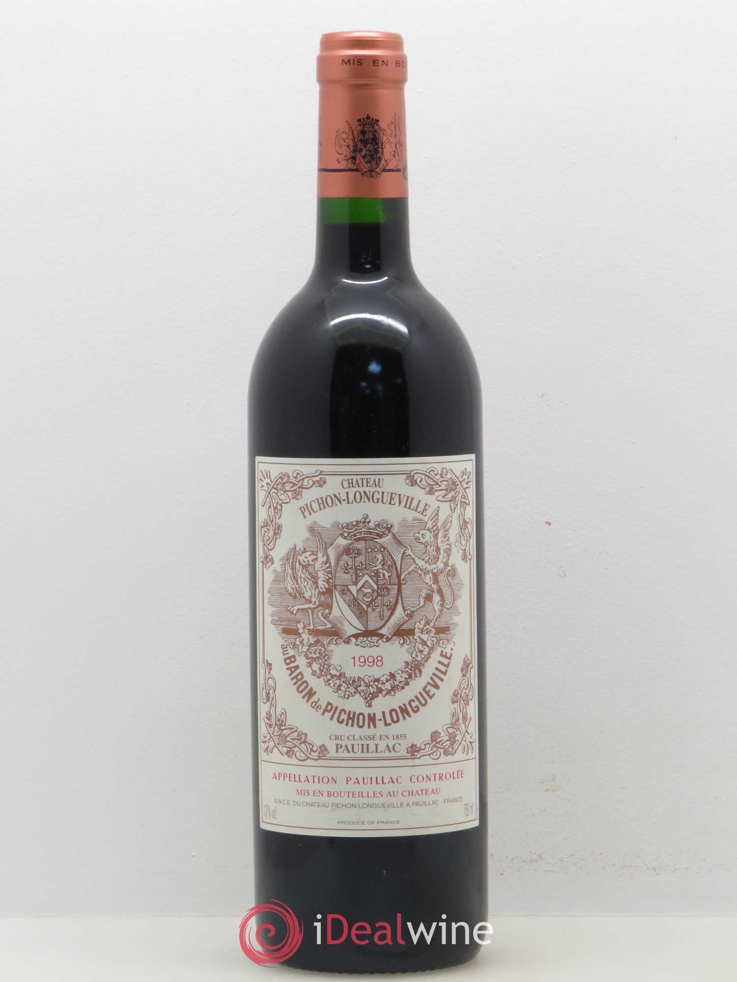 Pichon Longueville Baron 2ème Grand Cru Classé 1998 - Posten von 1 Flasche - 0