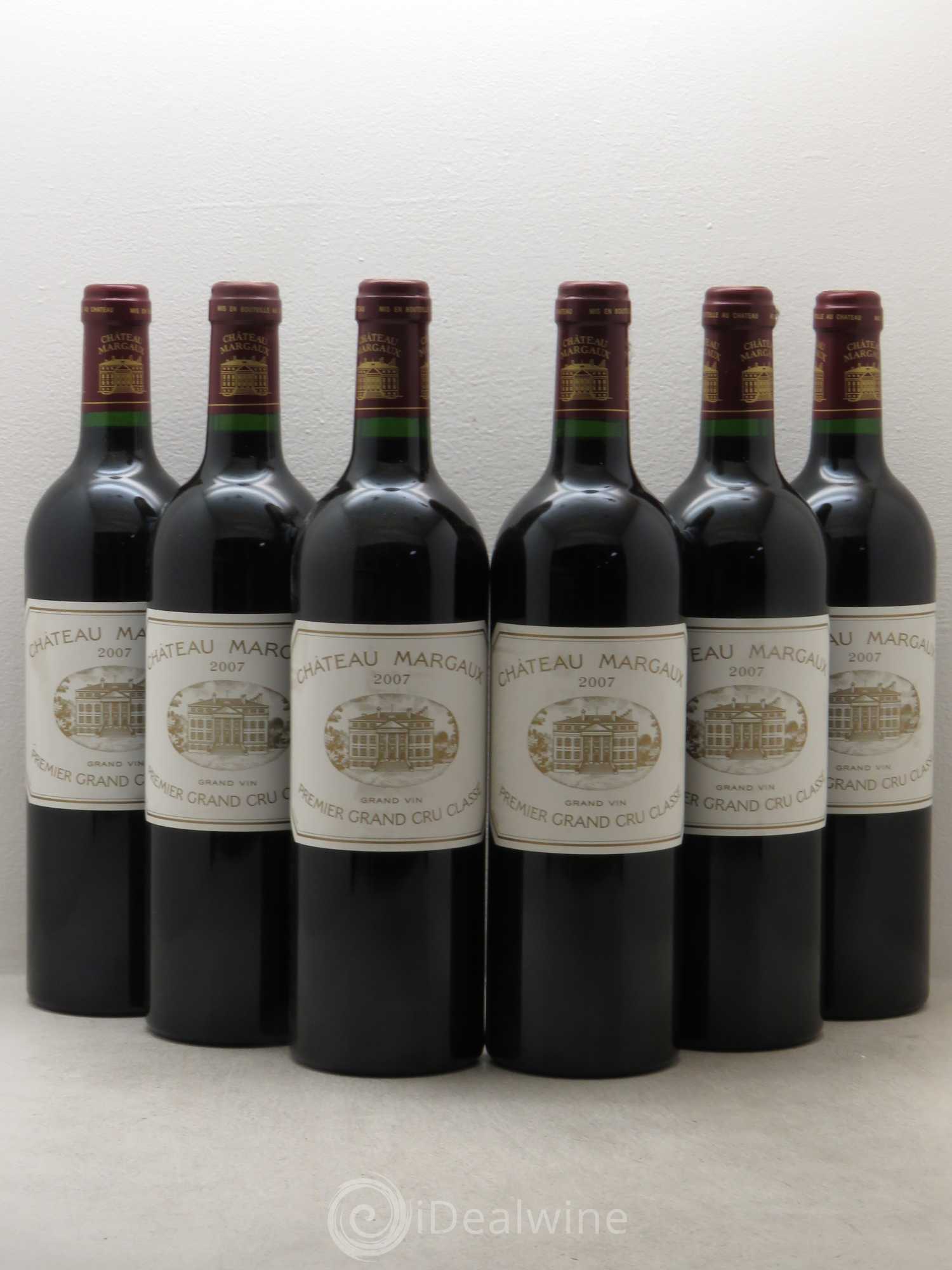Château Margaux 1er Grand Cru Classé 2007 - Lot de 6 bouteilles - 0