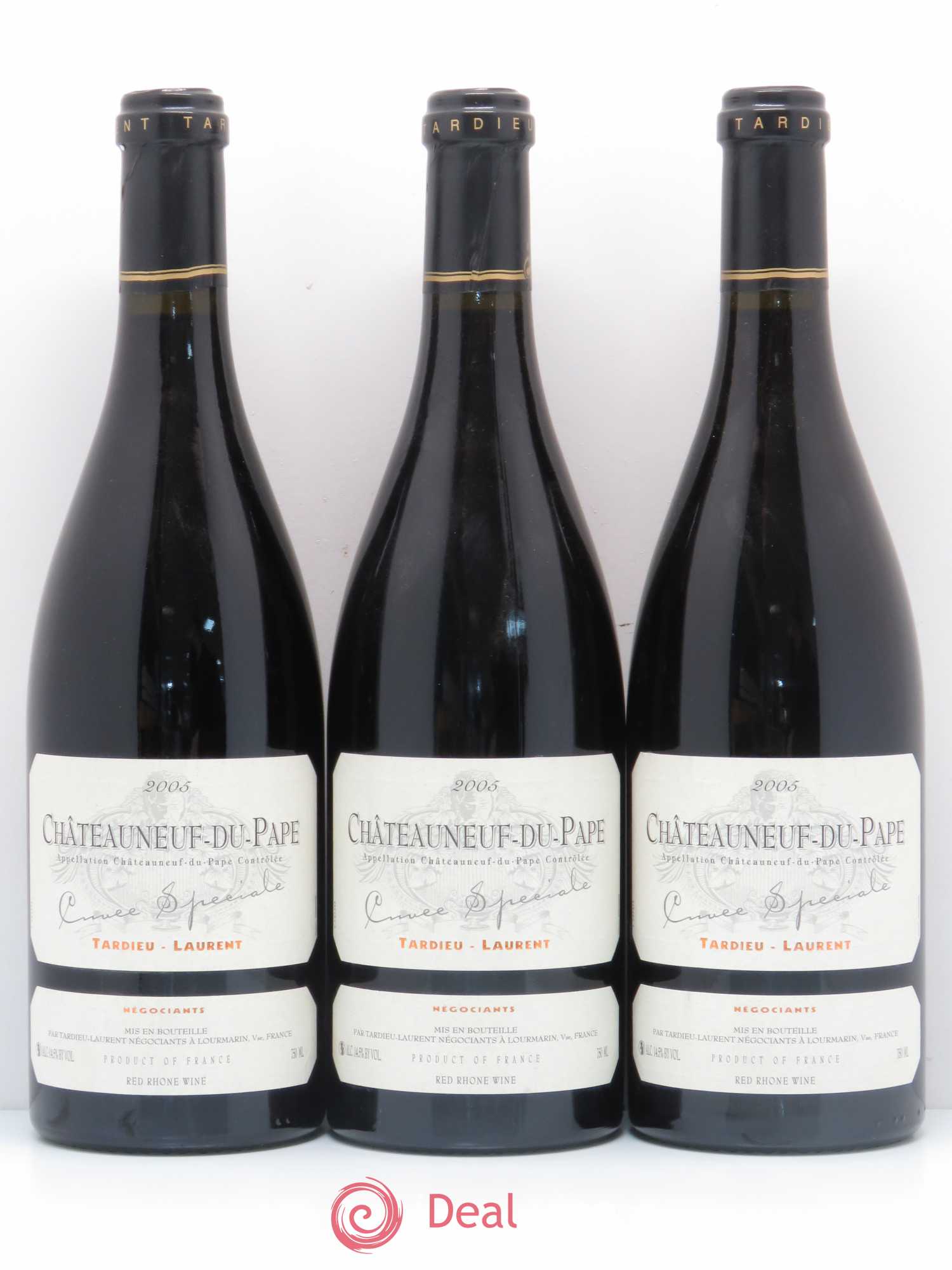 Châteauneuf-du-Pape Tardieu-Laurent Cuvée spéciale Famille Tardieu 2005 - Lot de 3 bouteilles - 0