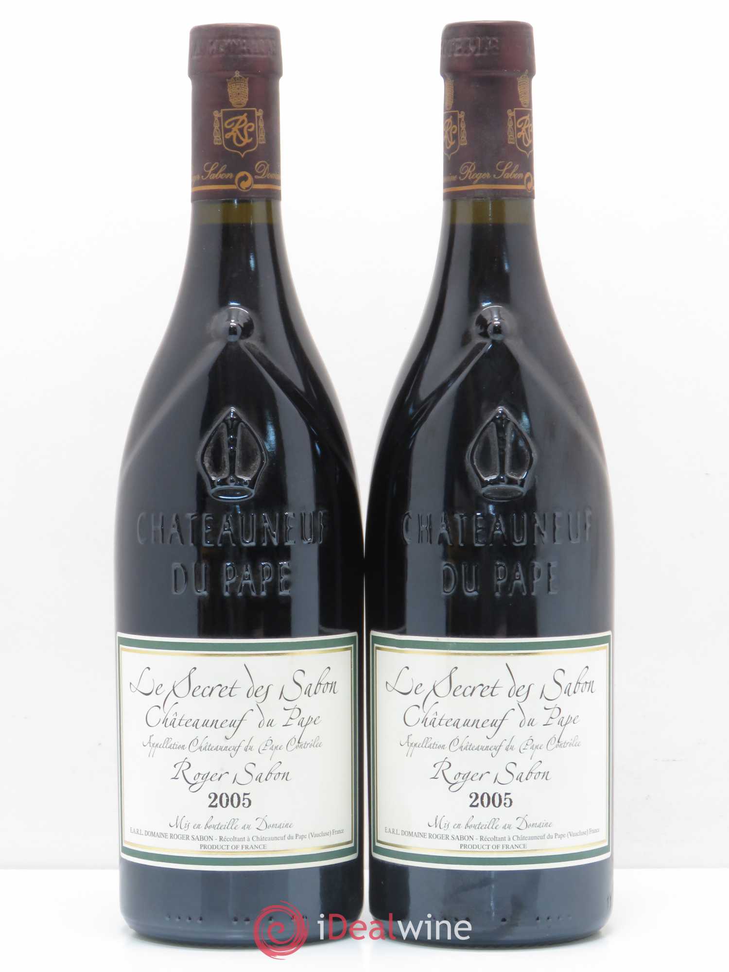 Châteauneuf-du-Pape Le Secret des Sabon Domaine Roger Sabon 2005 - Lot de 2 bouteilles - 0