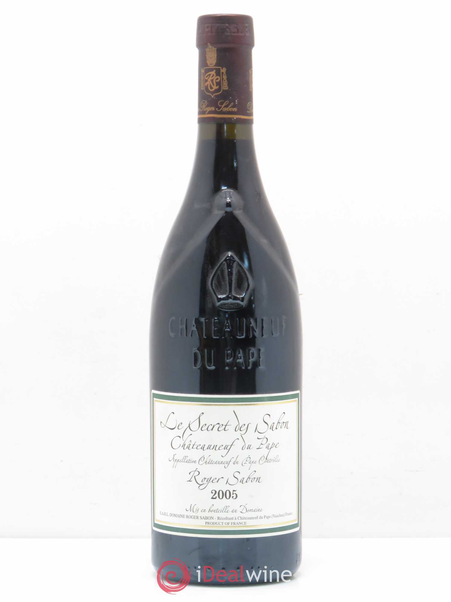 Châteauneuf-du-Pape Le Secret des Sabon Domaine Roger Sabon 2005 - Lot de 1 bouteille - 0