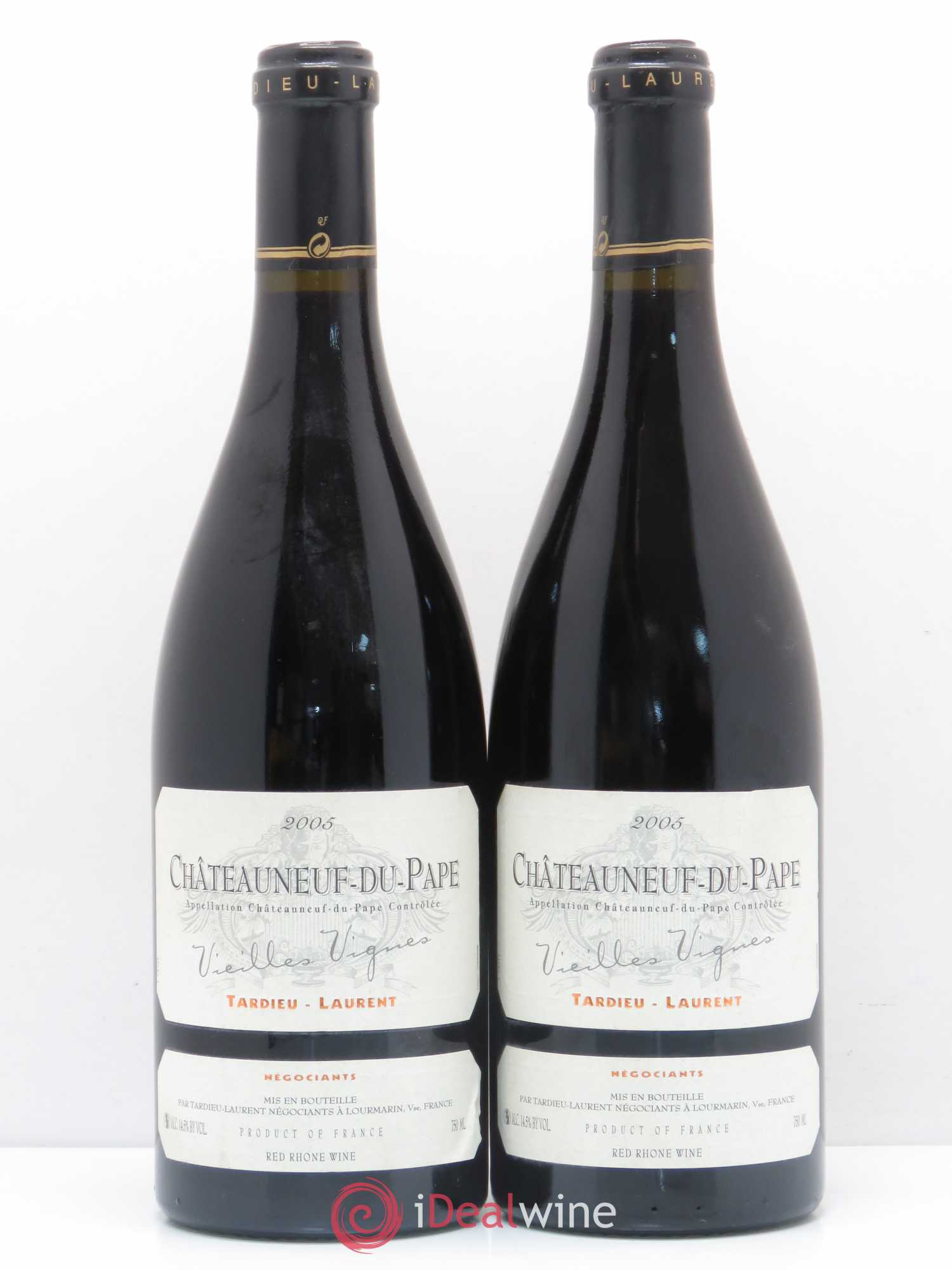 Châteauneuf-du-Pape Tardieu-Laurent Vieilles vignes Famille Tardieu 2005 - Lot de 2 bouteilles - 0