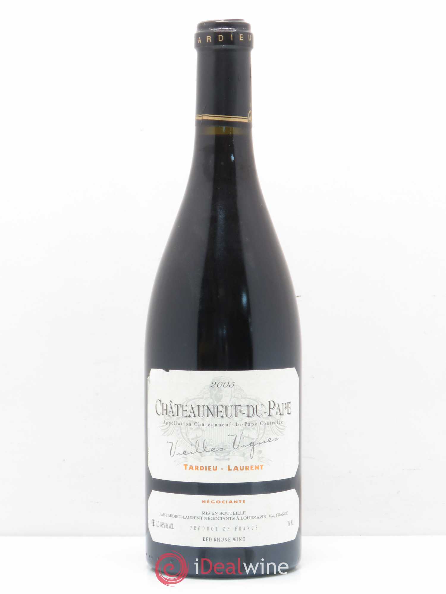 Châteauneuf-du-Pape Tardieu-Laurent Vieilles vignes Famille Tardieu 2005 - Lot de 1 bouteille - 0