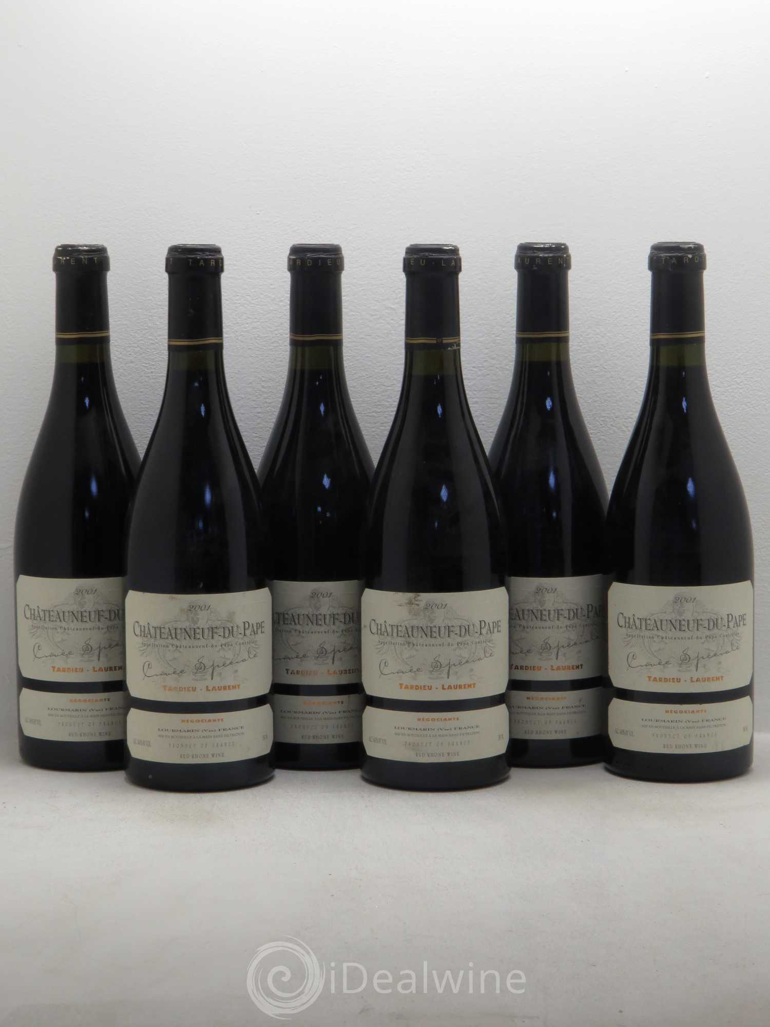 Châteauneuf-du-Pape Tardieu-Laurent Cuvée spéciale Famille Tardieu 2001 - Lot de 6 bouteilles - 0