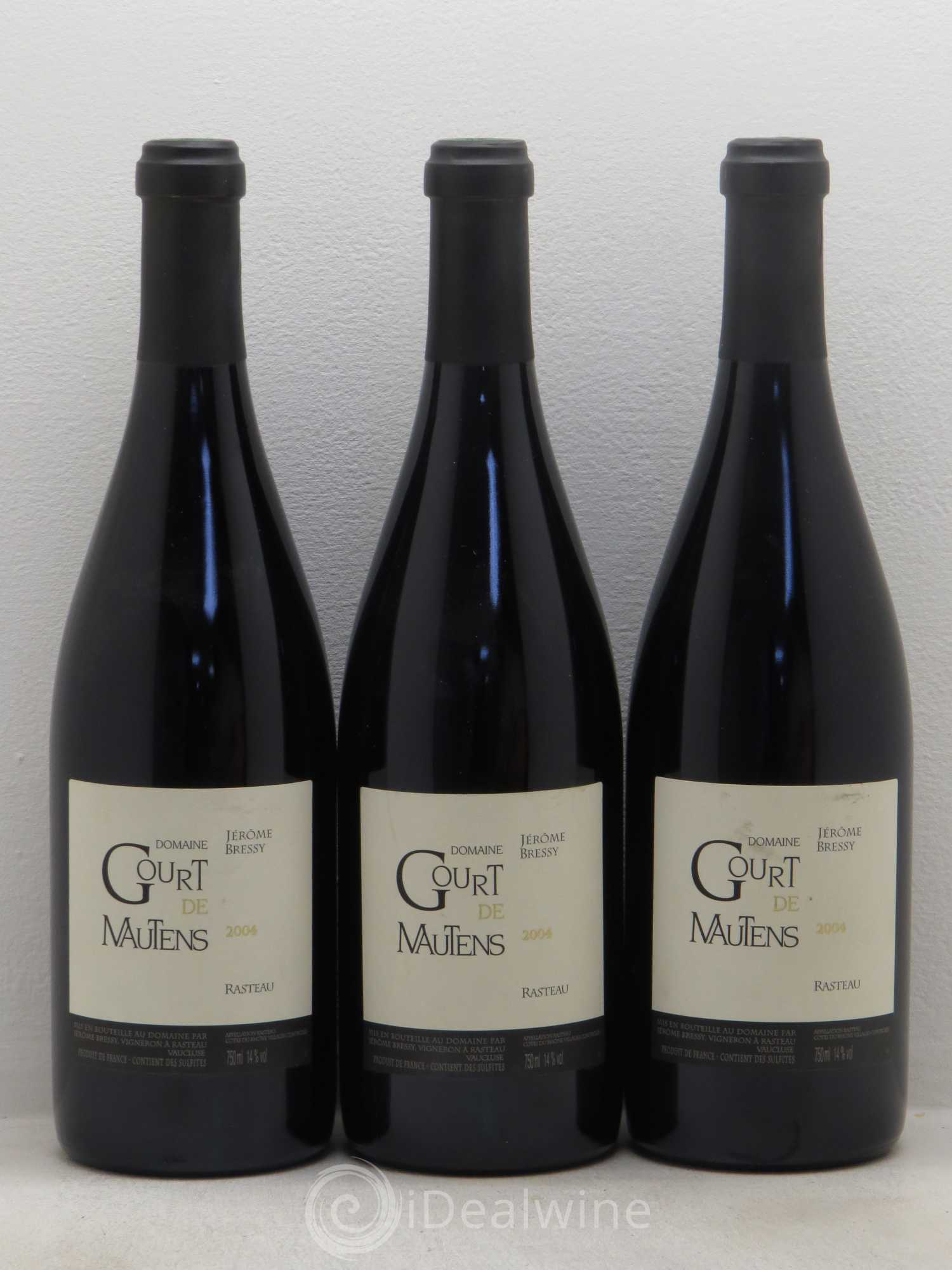Rasteau Domaine Gourt de Mautens - Jérôme Bressy 2004 - Lot de 6 bouteilles - 2