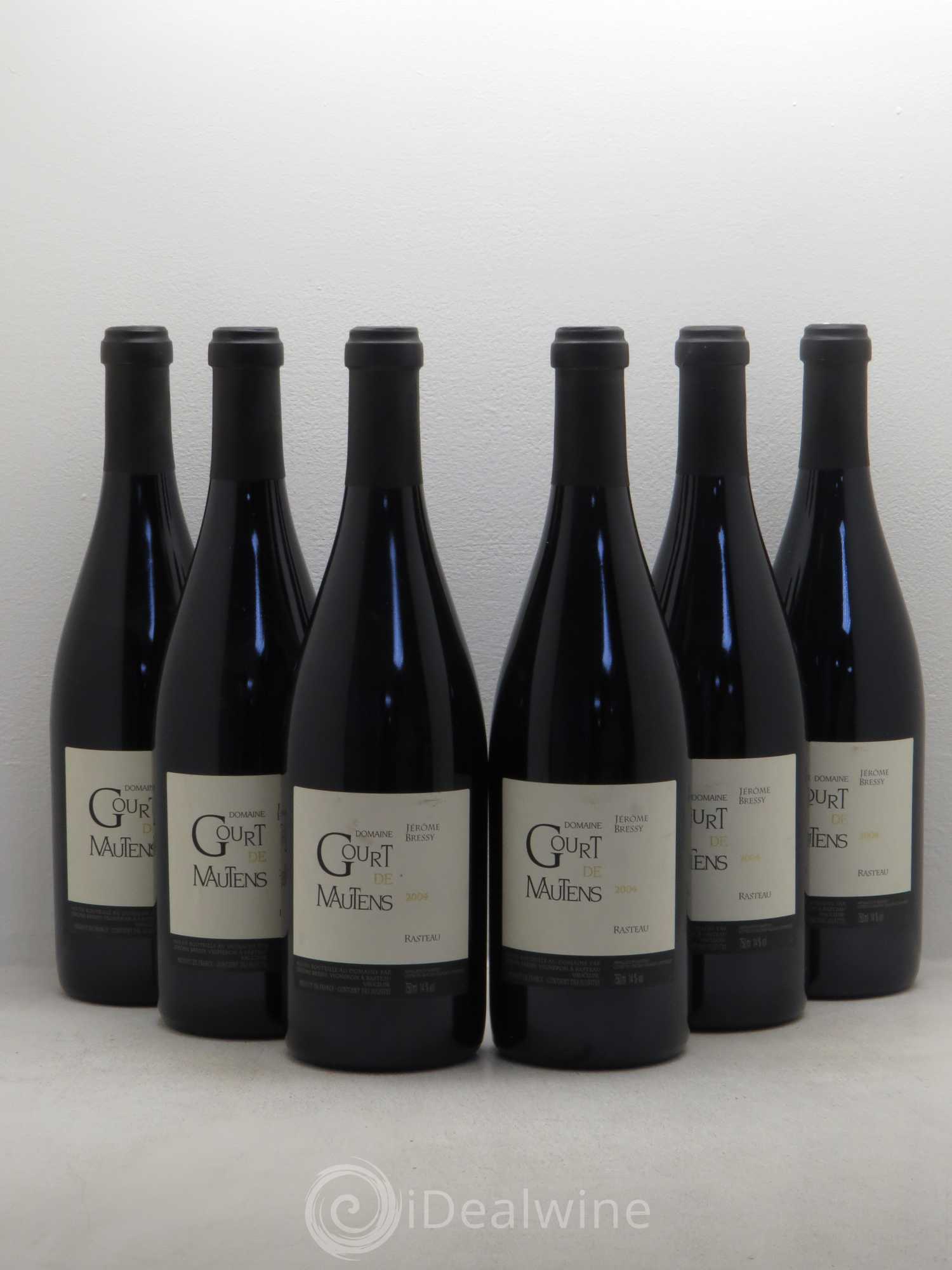 Rasteau Domaine Gourt de Mautens - Jérôme Bressy 2004 - Lot de 6 bouteilles - 0