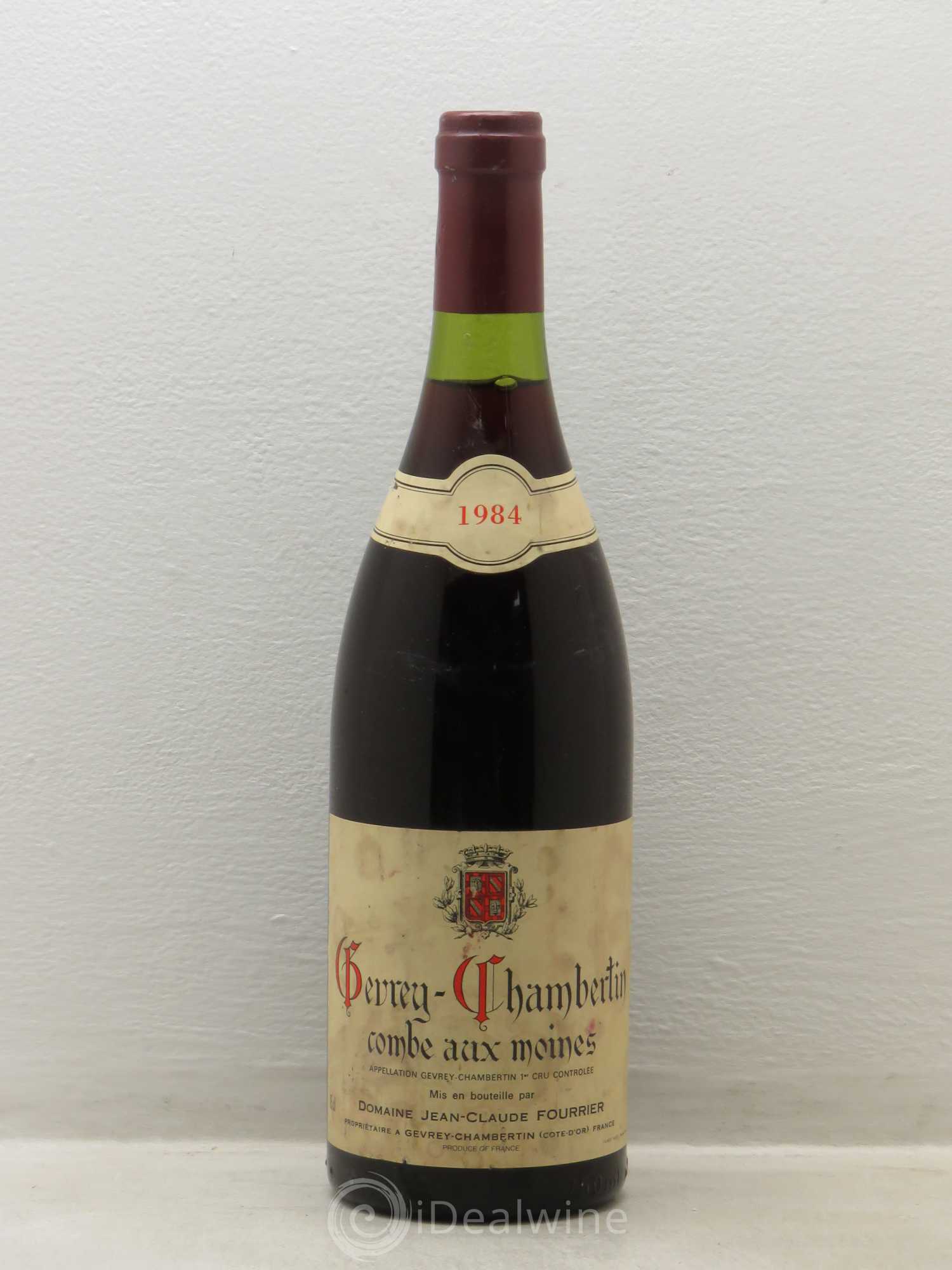 Gevrey-Chambertin 1er Cru Domaine Fourrier 1984 - Lot de 1 bouteille - 0