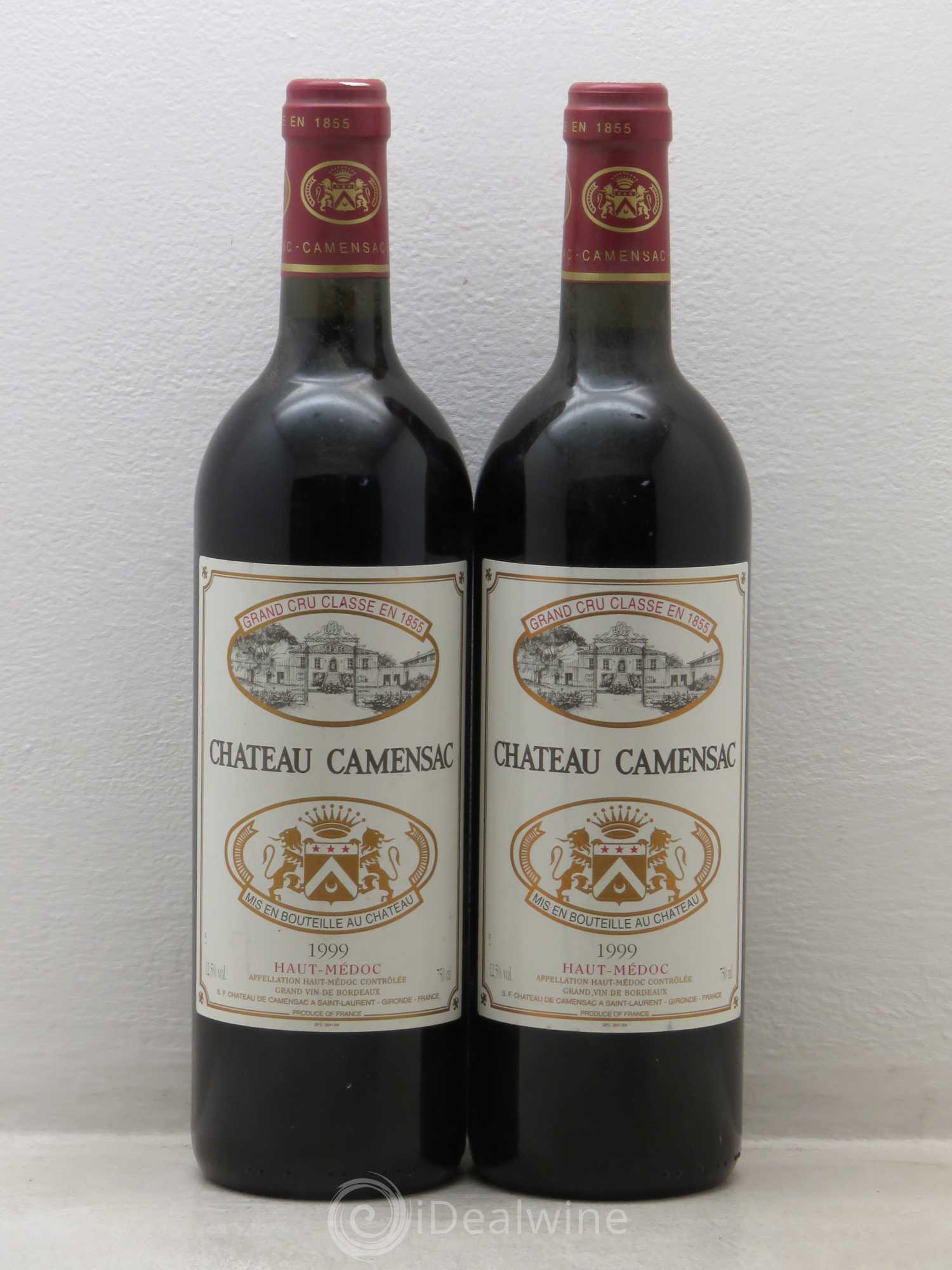 Château Camensac 5ème Grand Cru Classé 1999 - Lot de 2 bouteilles - 0