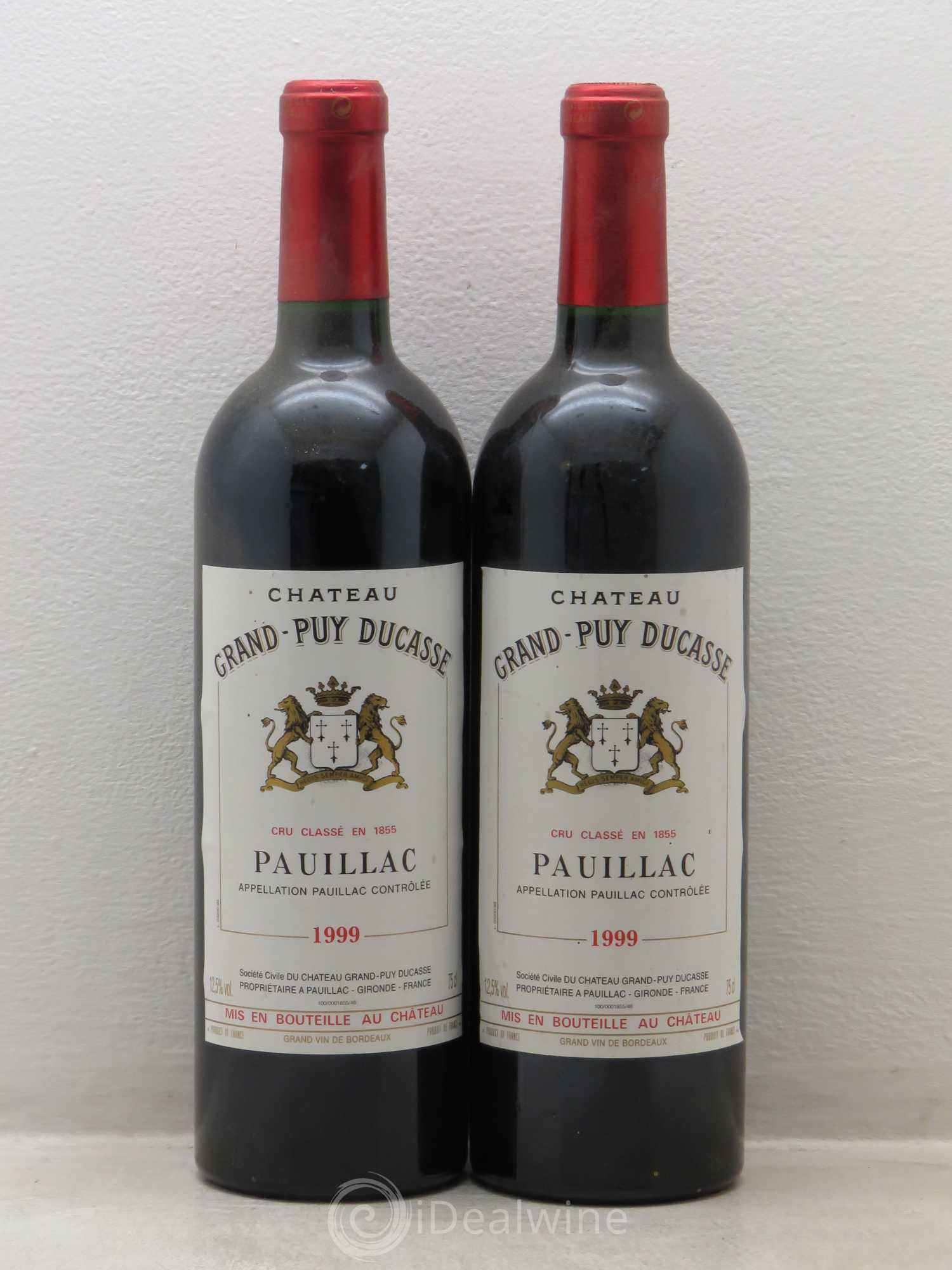 Château Grand Puy Ducasse 5ème Grand Cru Classé 1999 - Lot de 2 bouteilles - 0