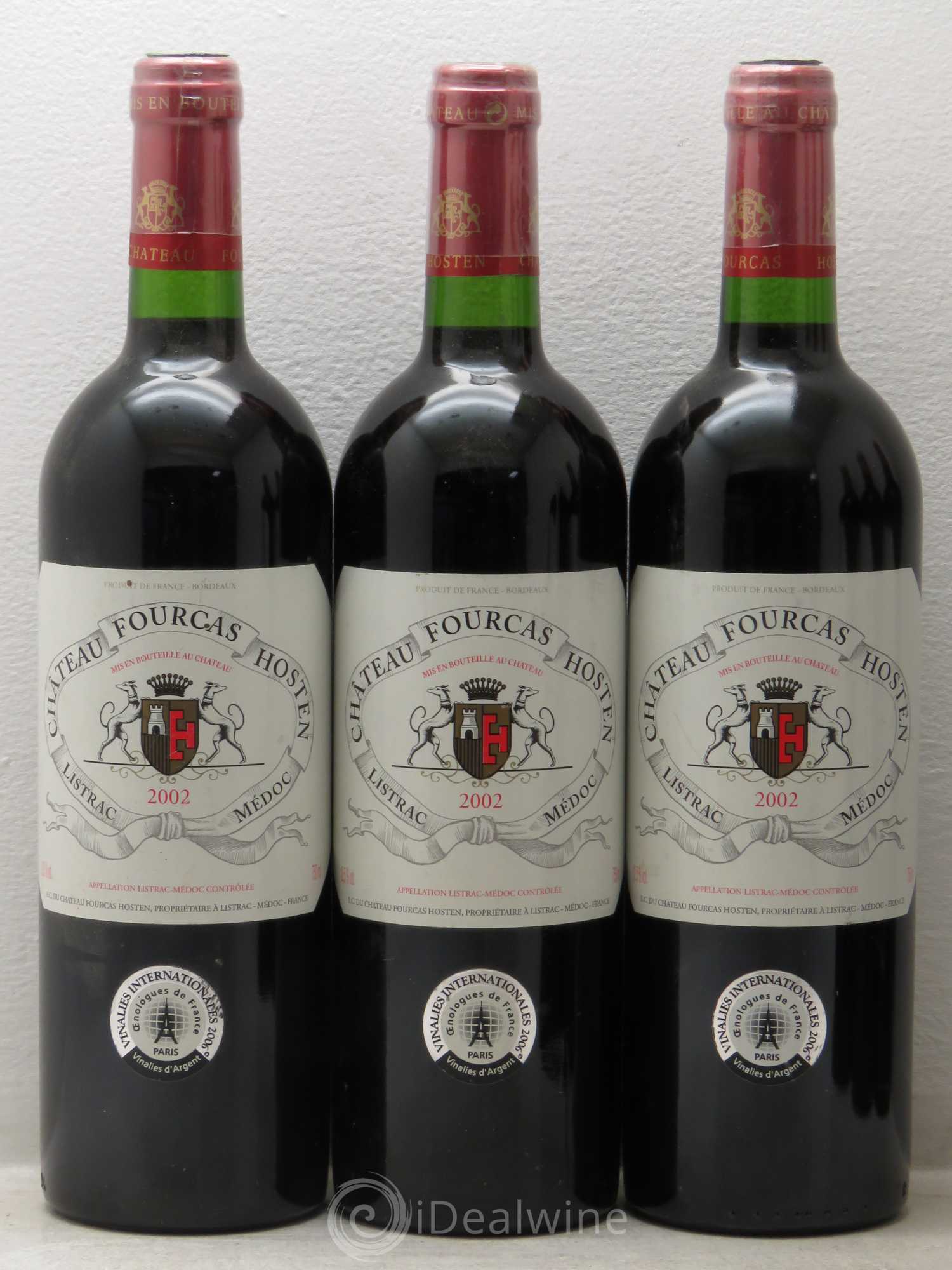 Château Fourcas Hosten Cru Bourgeois 2002 - Lot de 6 bouteilles - 1