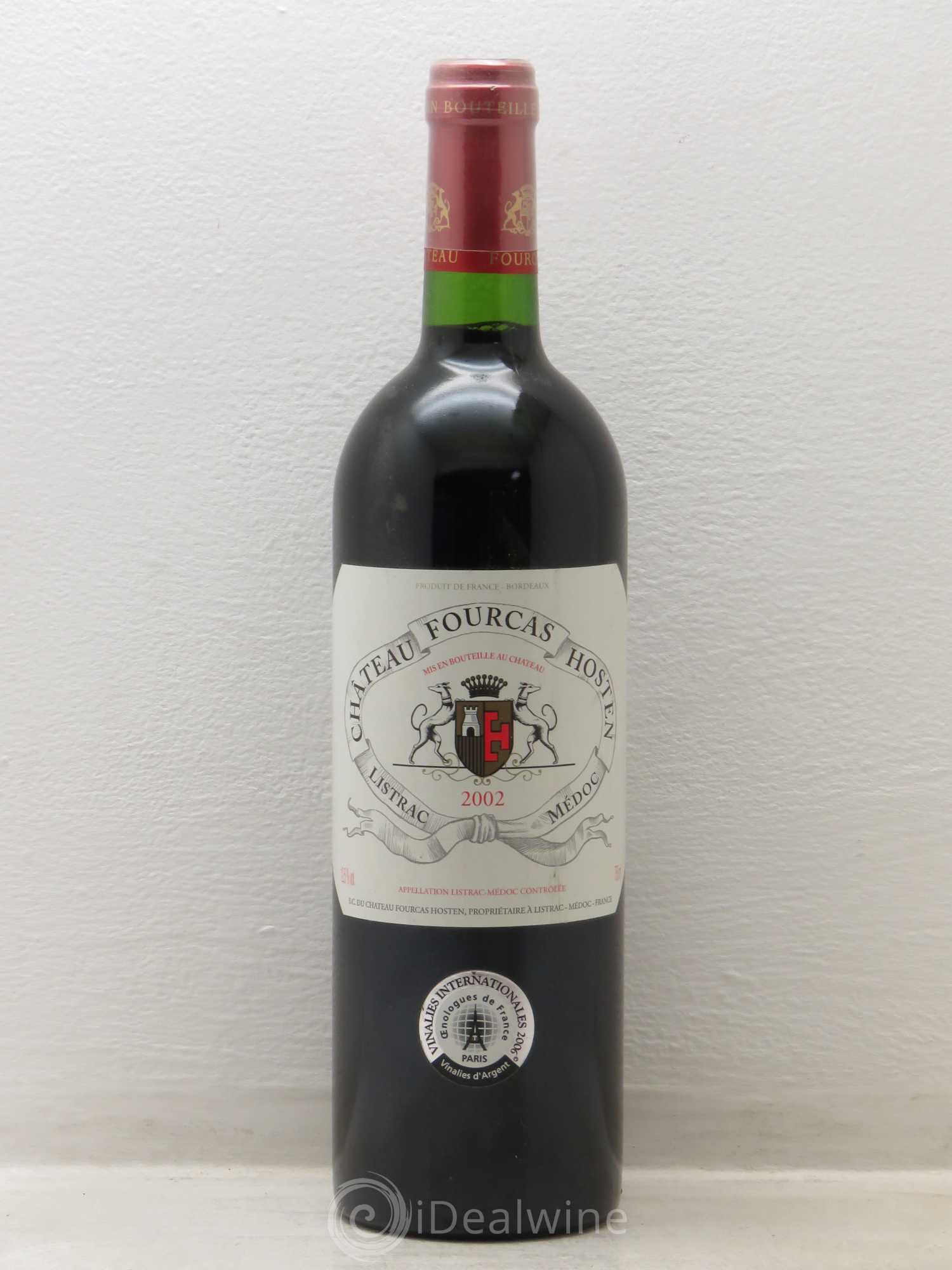Château Fourcas Hosten Cru Bourgeois 2002 - Lot de 1 bouteille - 0