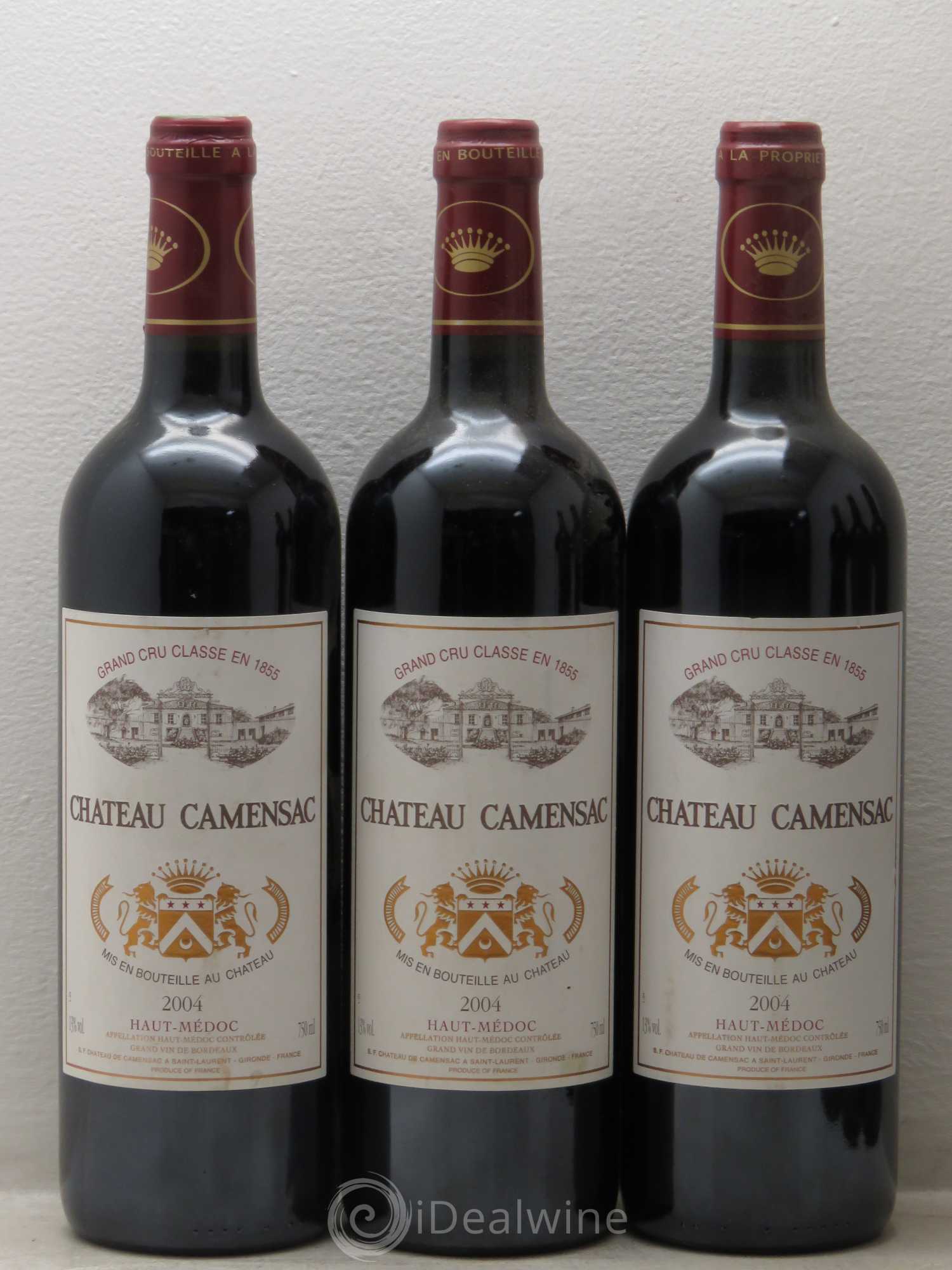 Château Camensac 5ème Grand Cru Classé 2004 - Lot de 6 bouteilles - 1