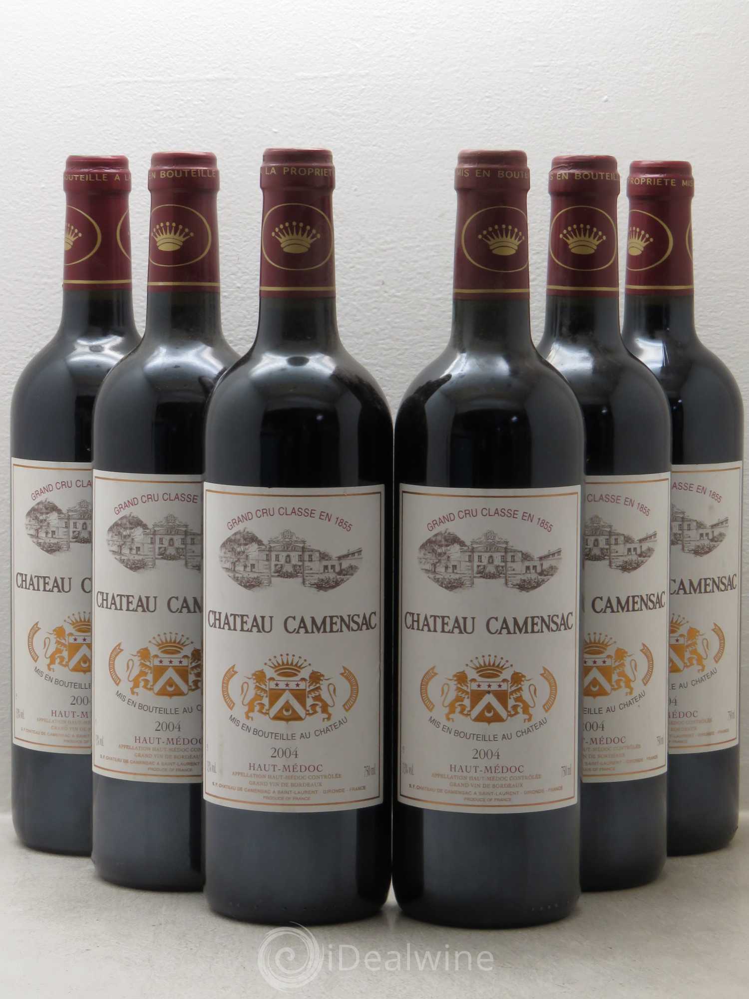 Château Camensac 5ème Grand Cru Classé 2004 - Lot de 6 bouteilles - 0