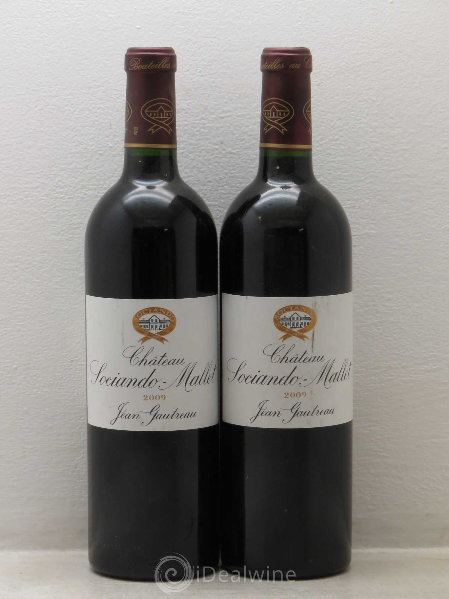 Château Sociando Mallet 2009 - Lot de 2 bouteilles - 0