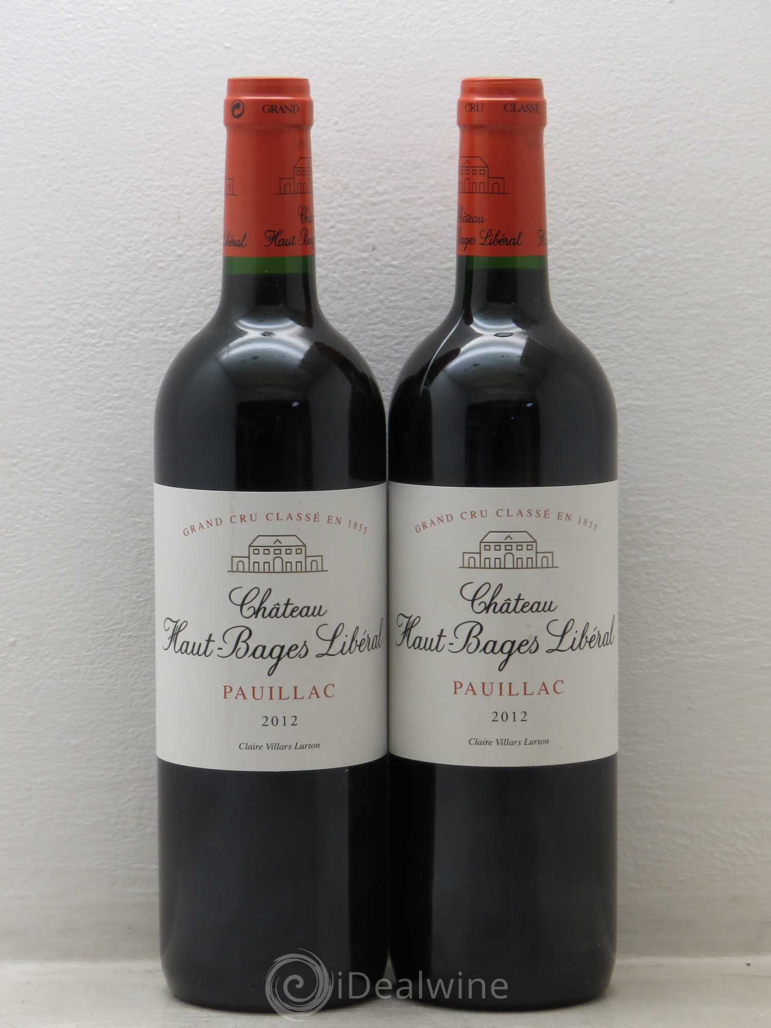 Château Haut Bages Libéral 5ème Grand Cru Classé 2012 - Lot de 2 bouteilles - 0