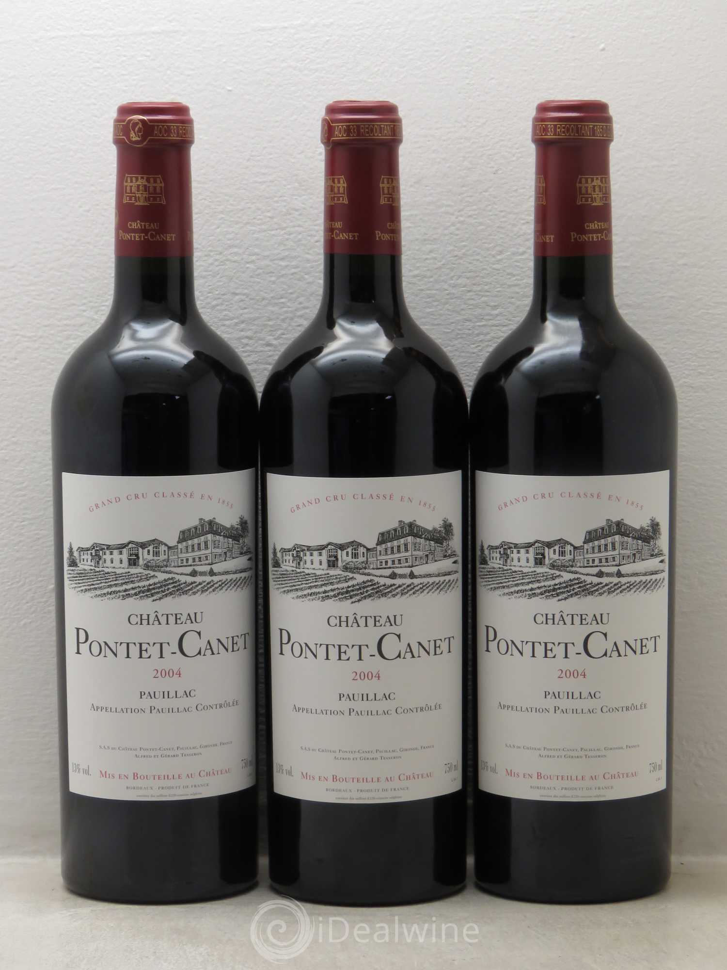 Château Pontet Canet 5ème Grand Cru Classé 2004 - Lot de 12 bouteilles - 1