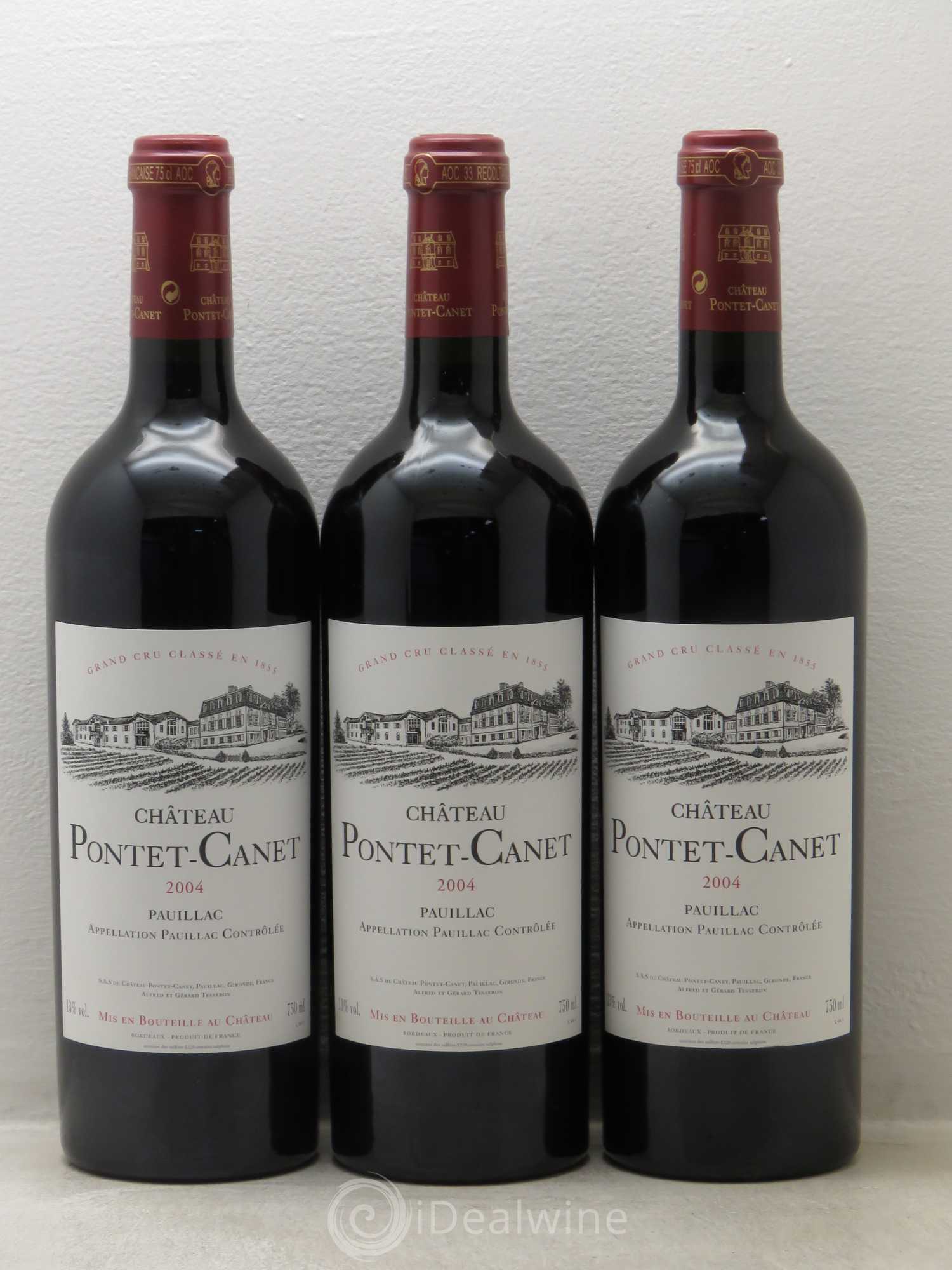 Château Pontet Canet 5ème Grand Cru Classé 2004 - Lot de 12 bouteilles - 3