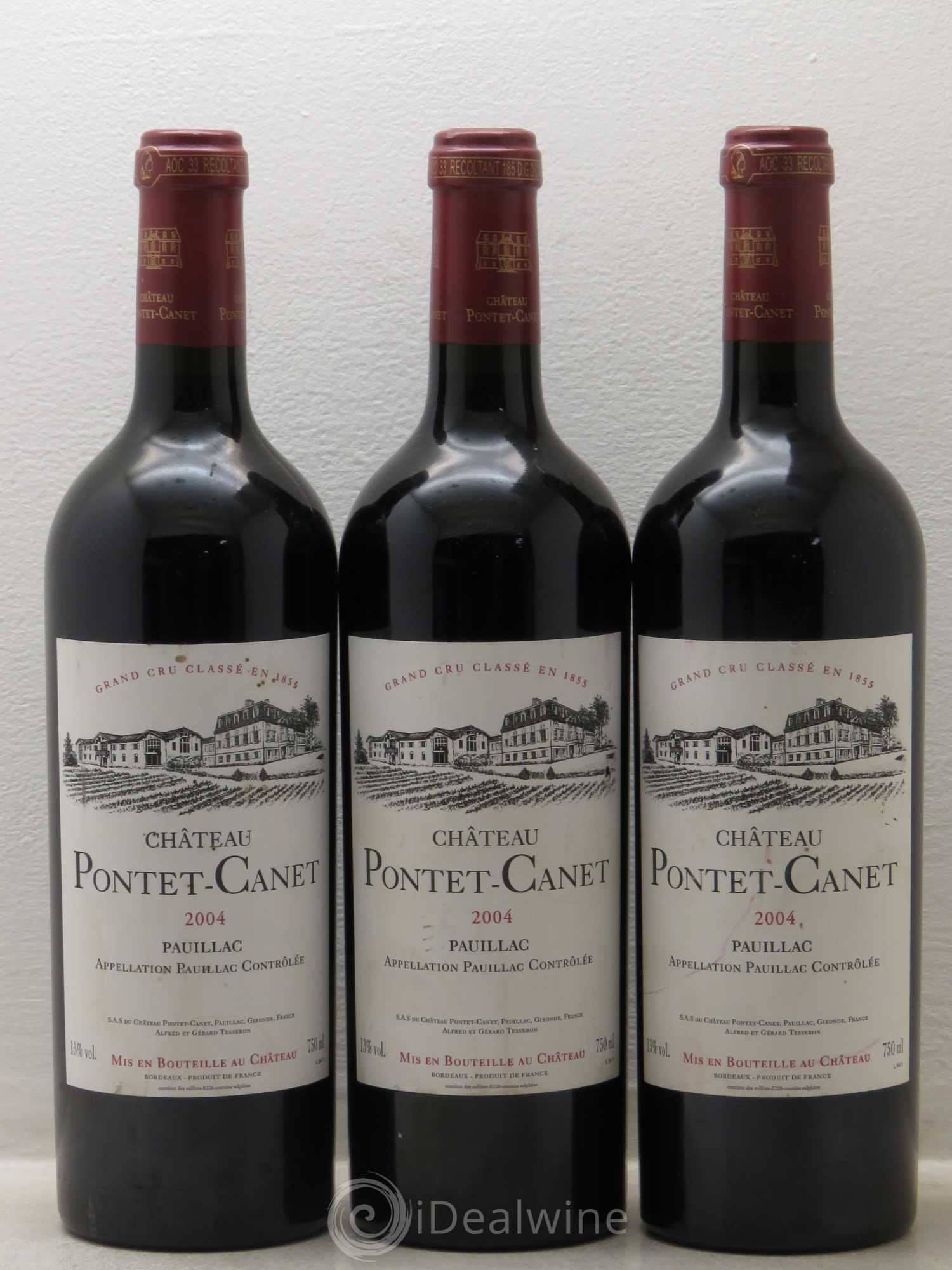 Château Pontet Canet 5ème Grand Cru Classé 2004 - Lot de 6 bouteilles - 2