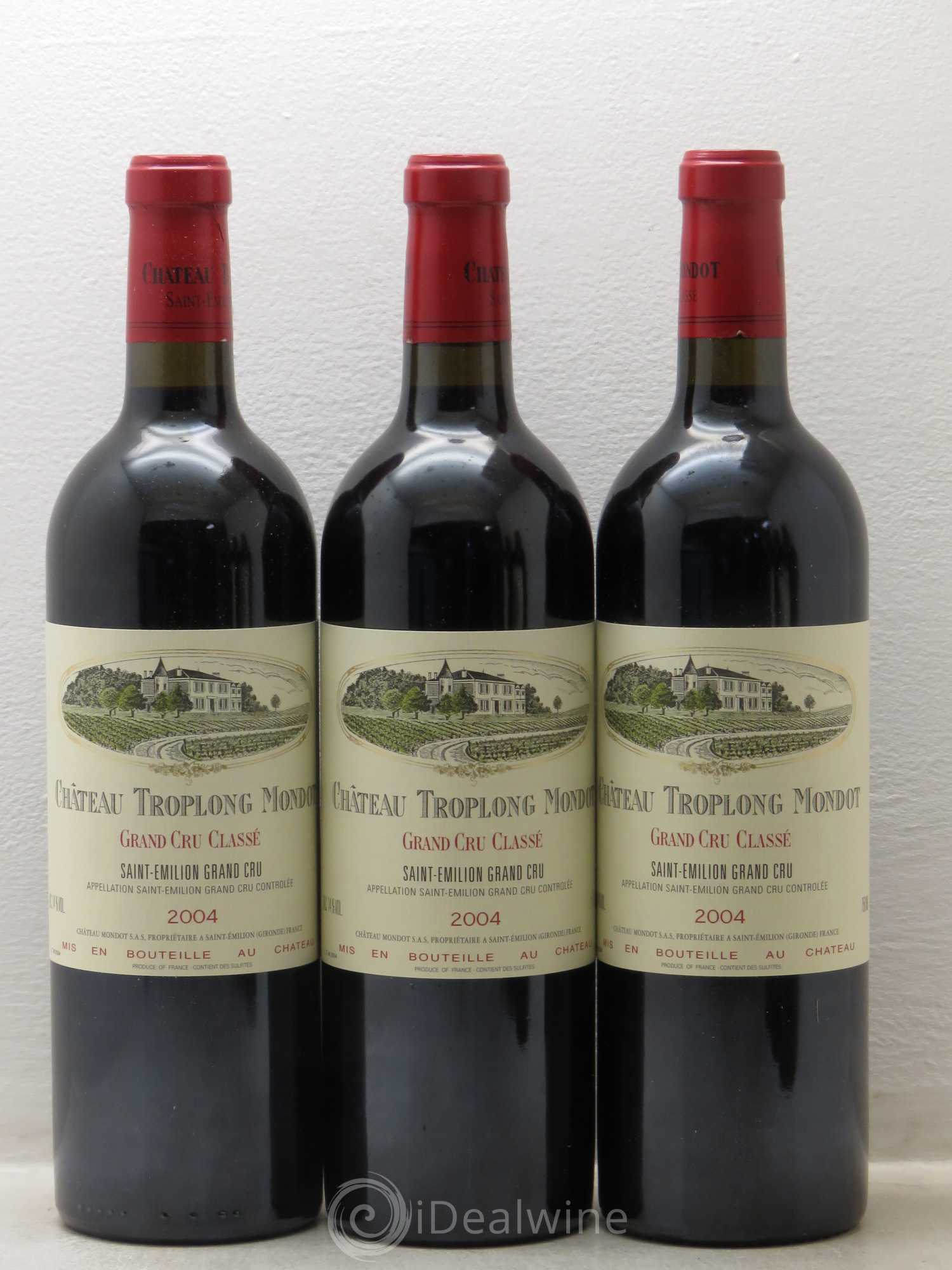 Château Troplong Mondot 1er Grand Cru Classé B 2004 - Lot de 12 bouteilles - 4