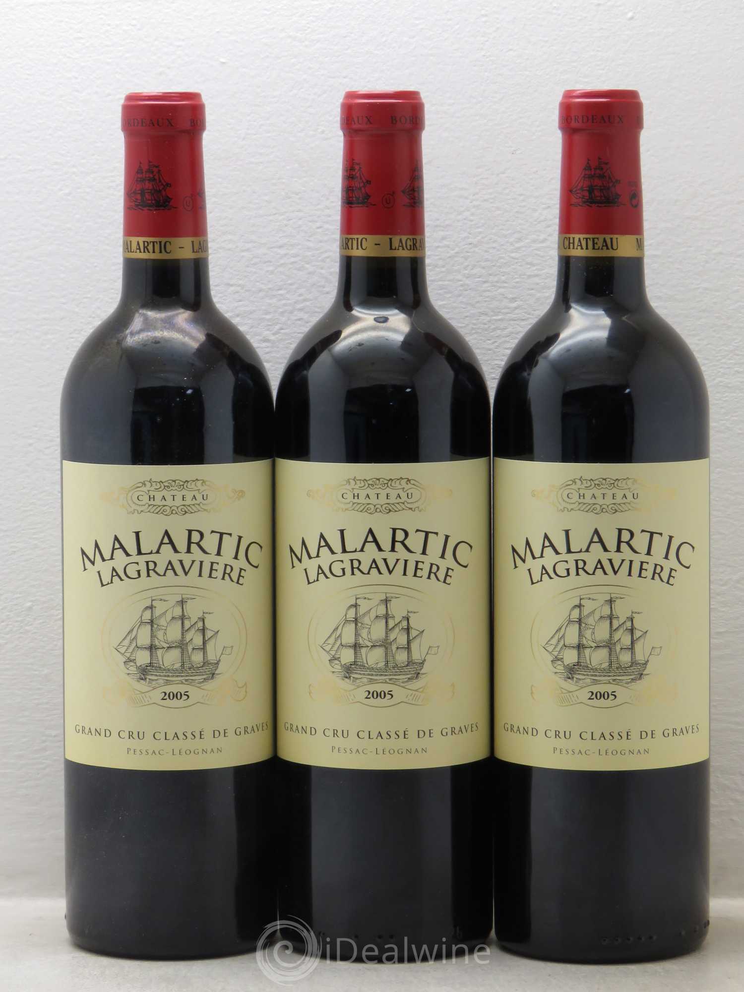 Château Malartic-Lagravière Cru Classé de Graves 2005 - Lot de 12 bouteilles - 1
