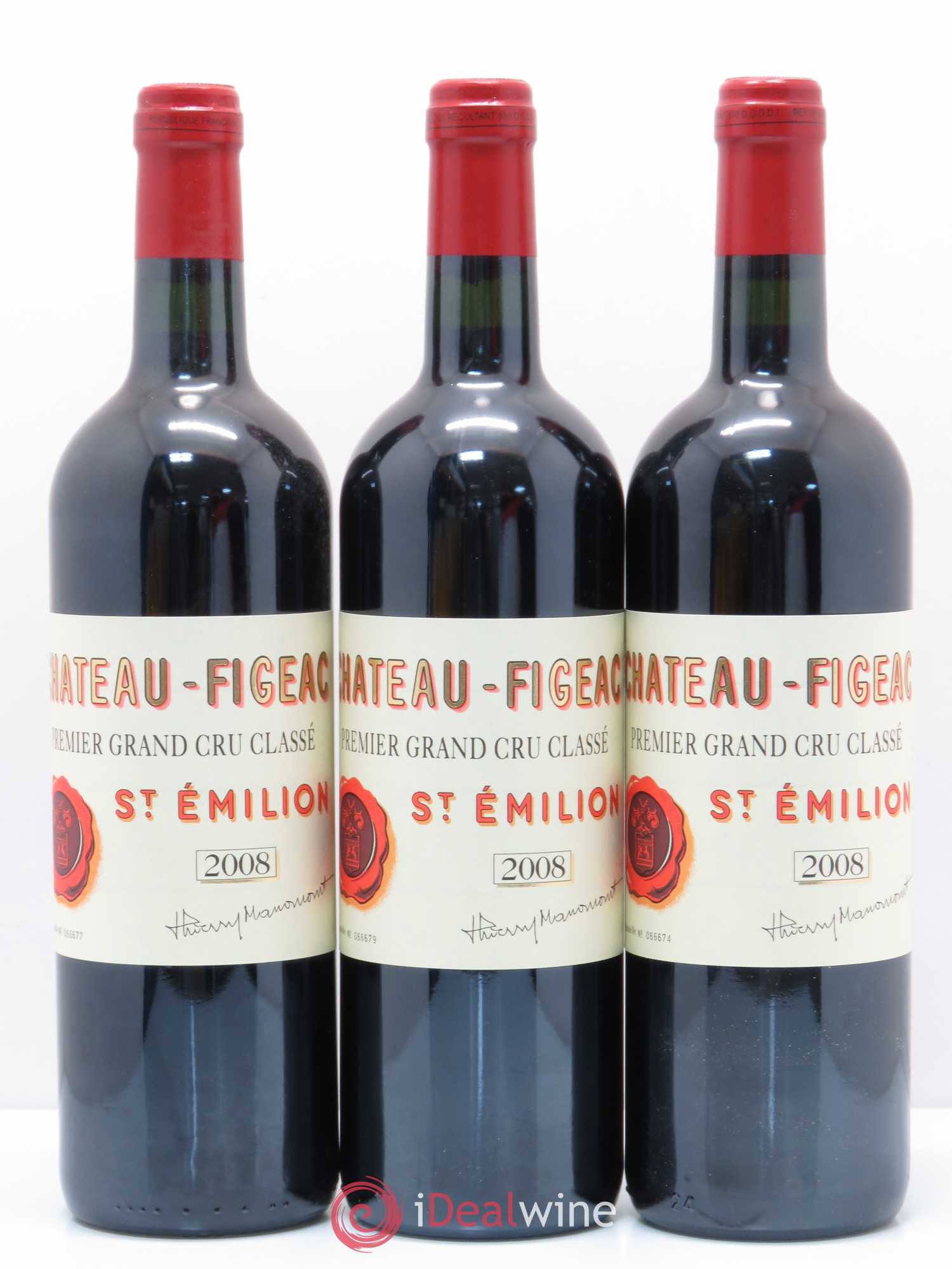 Château Figeac 1er Grand Cru Classé A 2008 - Lot de 6 bouteilles - 1