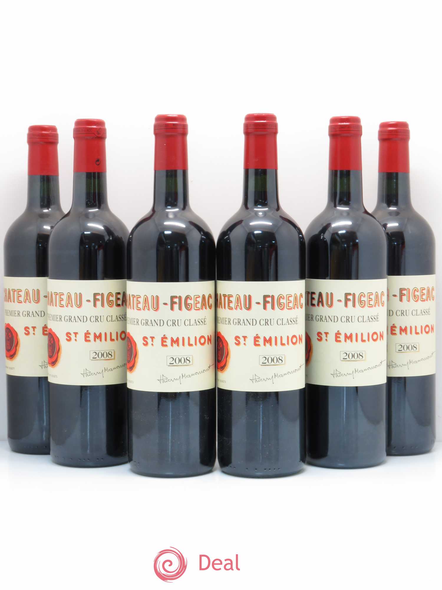 Château Figeac 1er Grand Cru Classé A 2008 - Lot de 6 bouteilles - 0