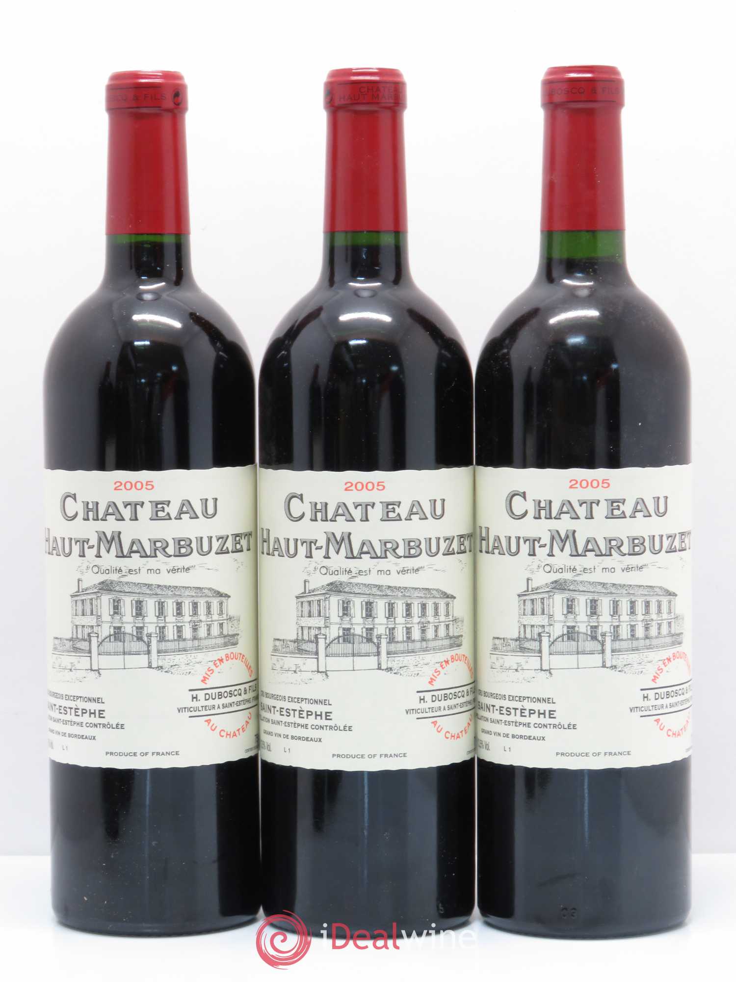 Château Haut Marbuzet 2005 - Lot de 6 bouteilles - 1