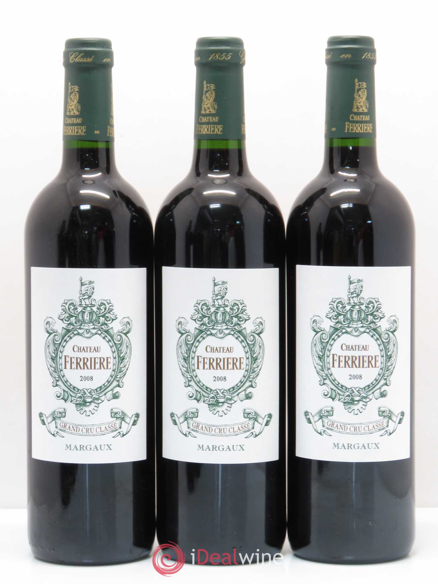 Château Ferrière 3ème Grand Cru Classé 2008 - Lot de 6 bouteilles - 1