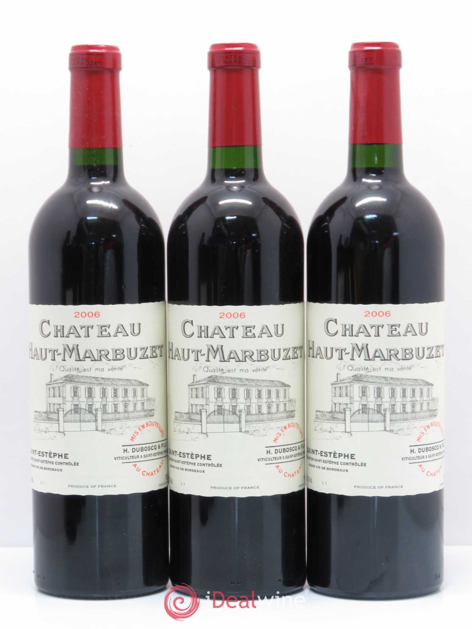 Château Haut Marbuzet 2006 - Lot de 6 bouteilles - 1