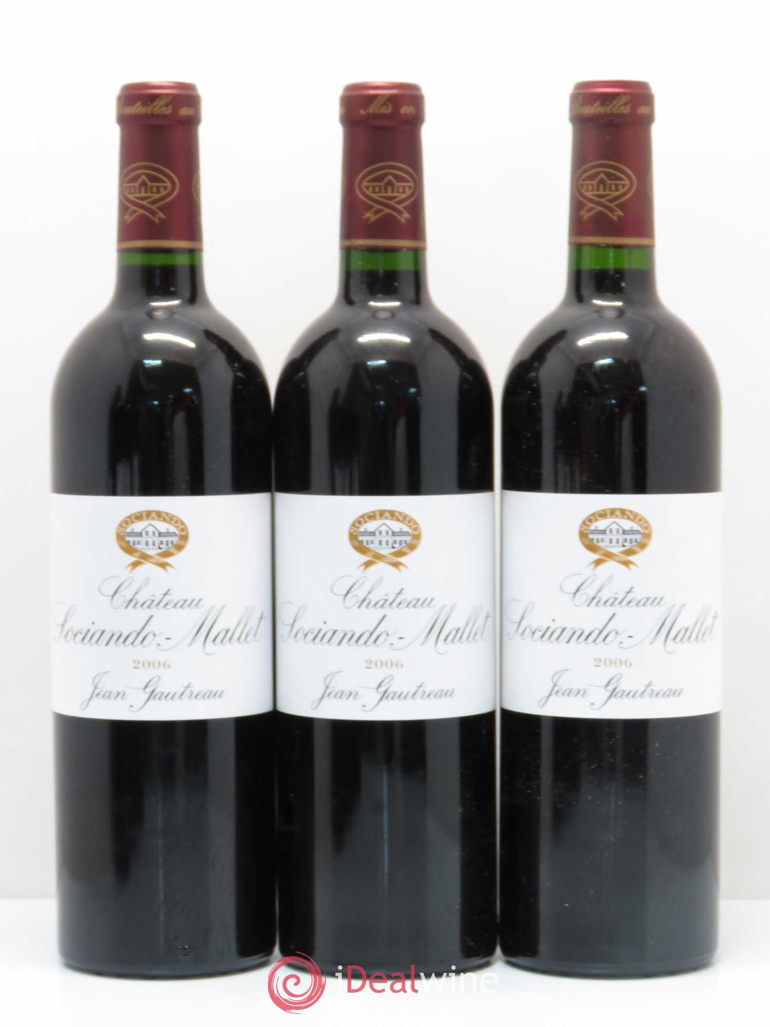 Château Sociando Mallet 2006 - Lot de 6 bouteilles - 1