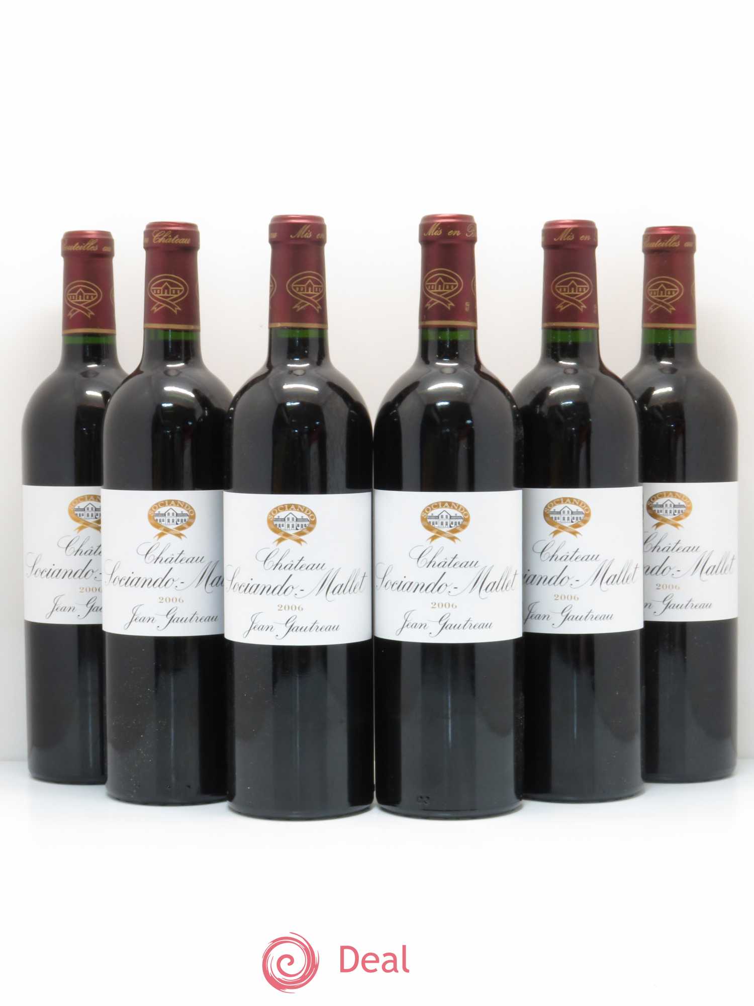 Château Sociando Mallet 2006 - Lot de 6 bouteilles - 0
