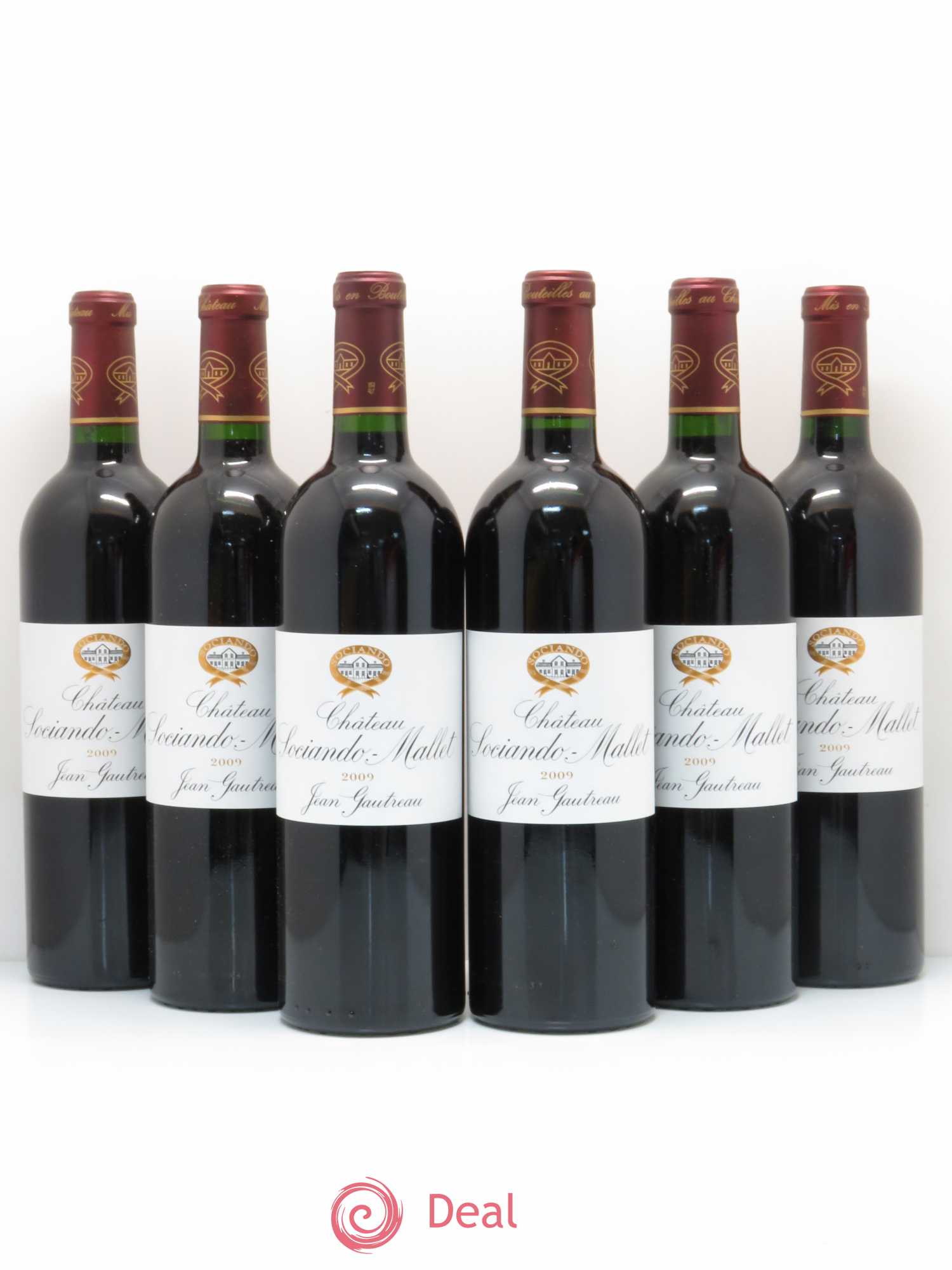 Château Sociando Mallet 2009 - Lot de 6 bouteilles - 0