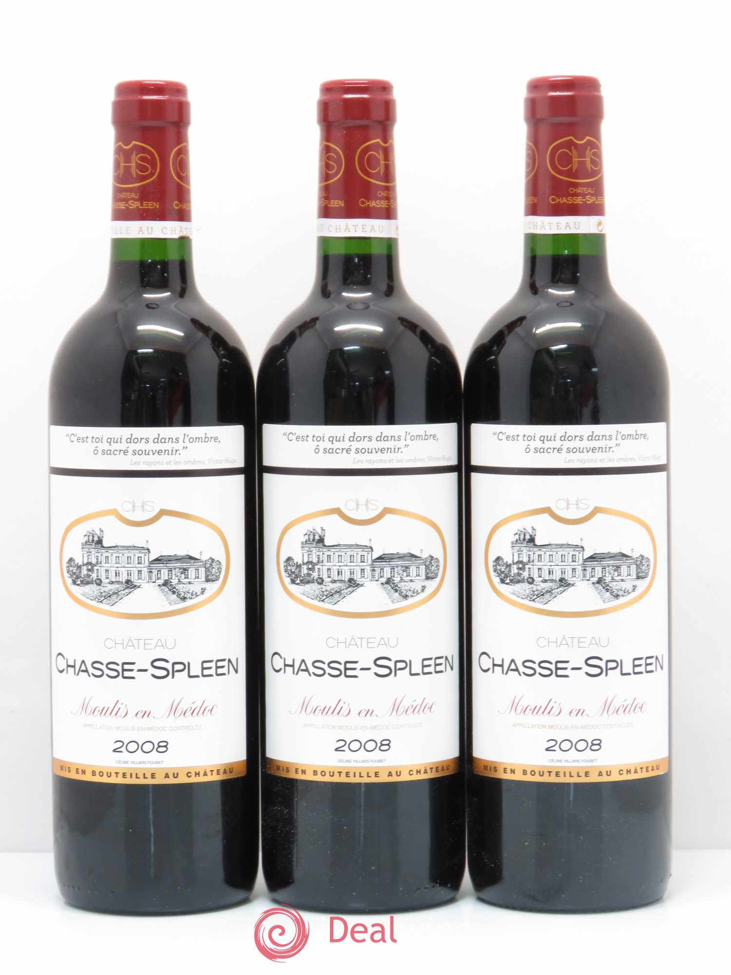 Château Chasse Spleen 2008 - Lot of 6 bottles - 2