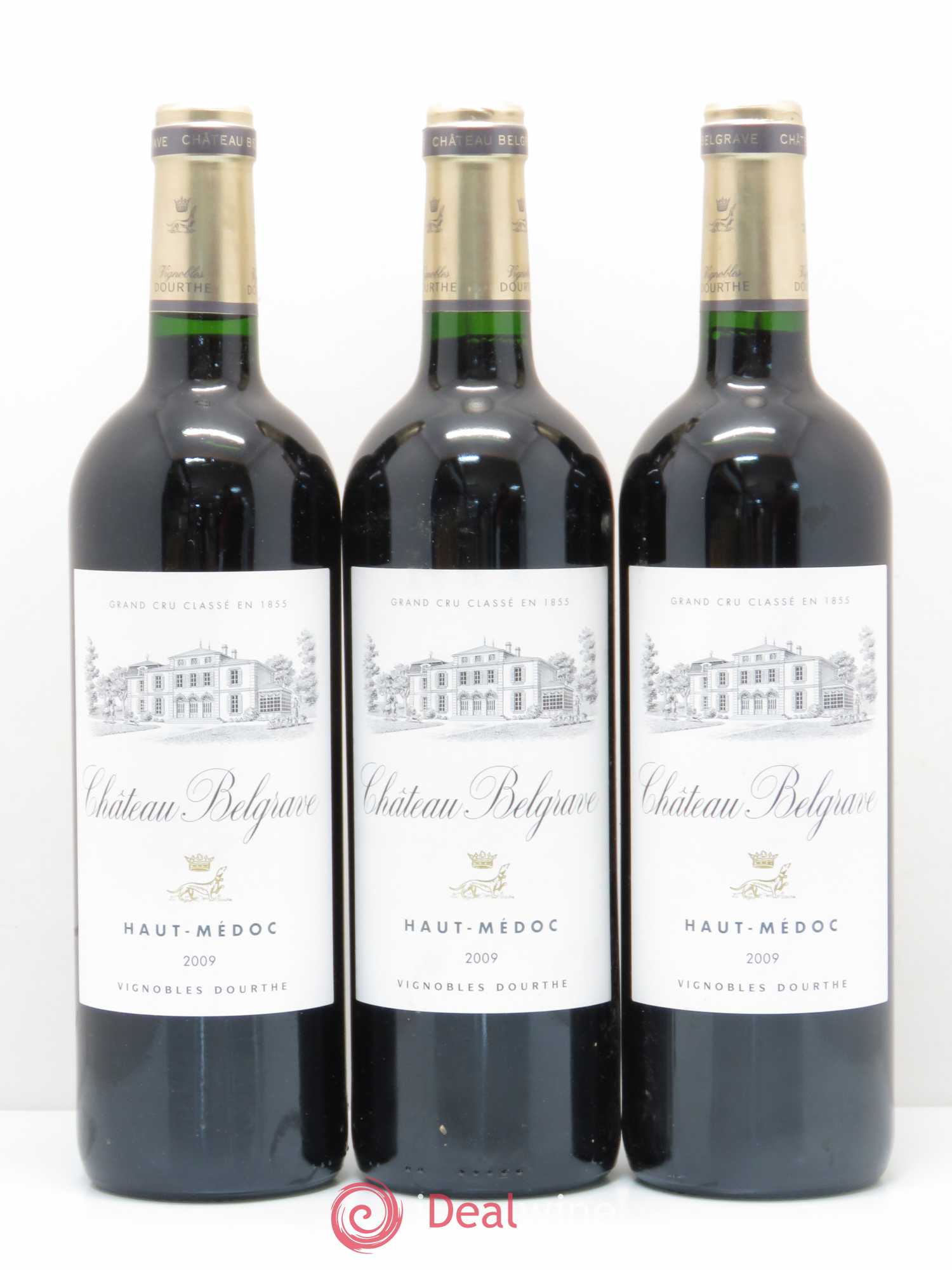 Château Belgrave 5ème Grand Cru Classé (sans prix de réserve) 2009 - Lot de 3 bouteilles - 0