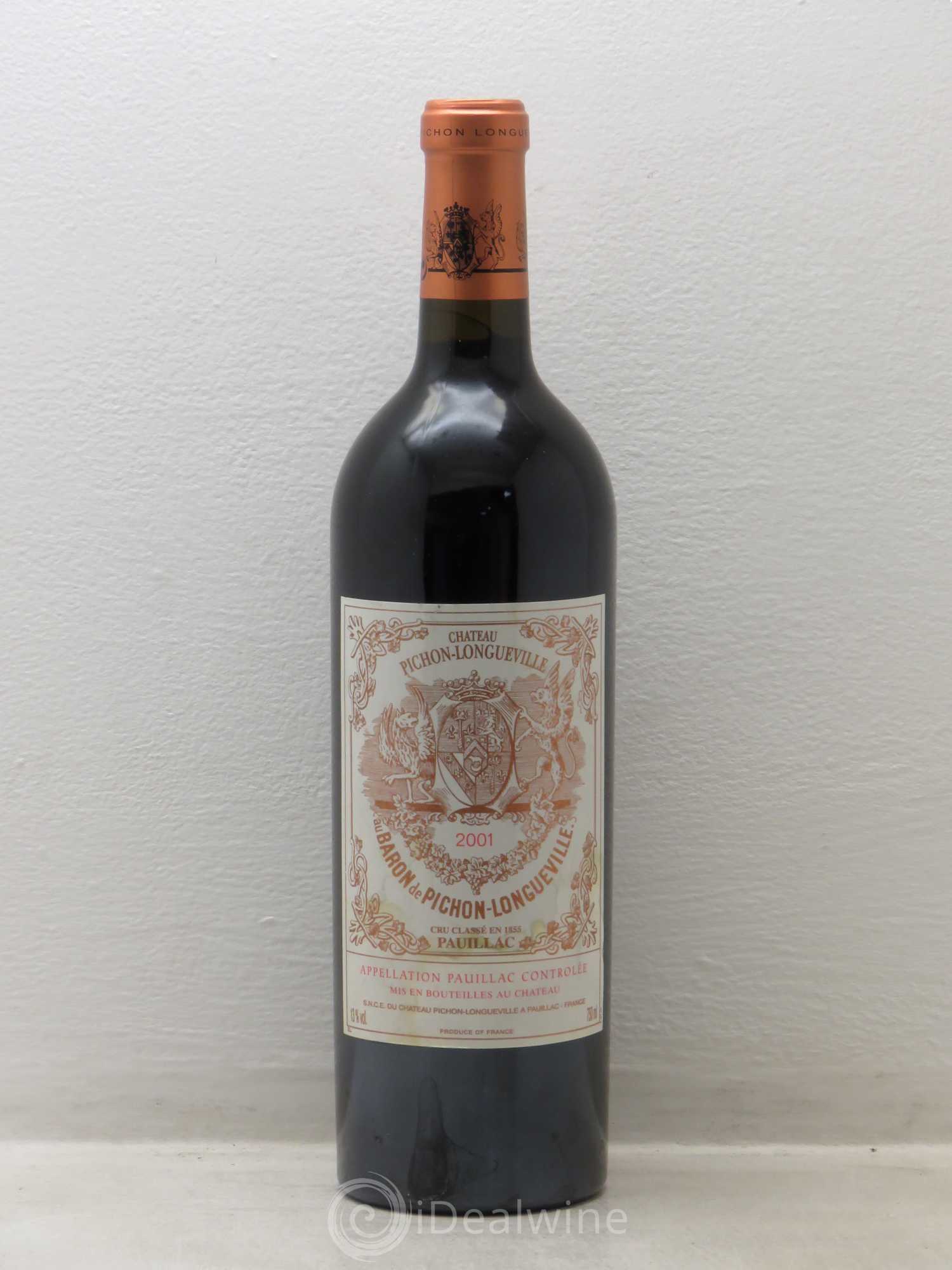 Pichon Longueville Baron 2ème Grand Cru Classé 2001 - Lot de 1 bouteille - 0