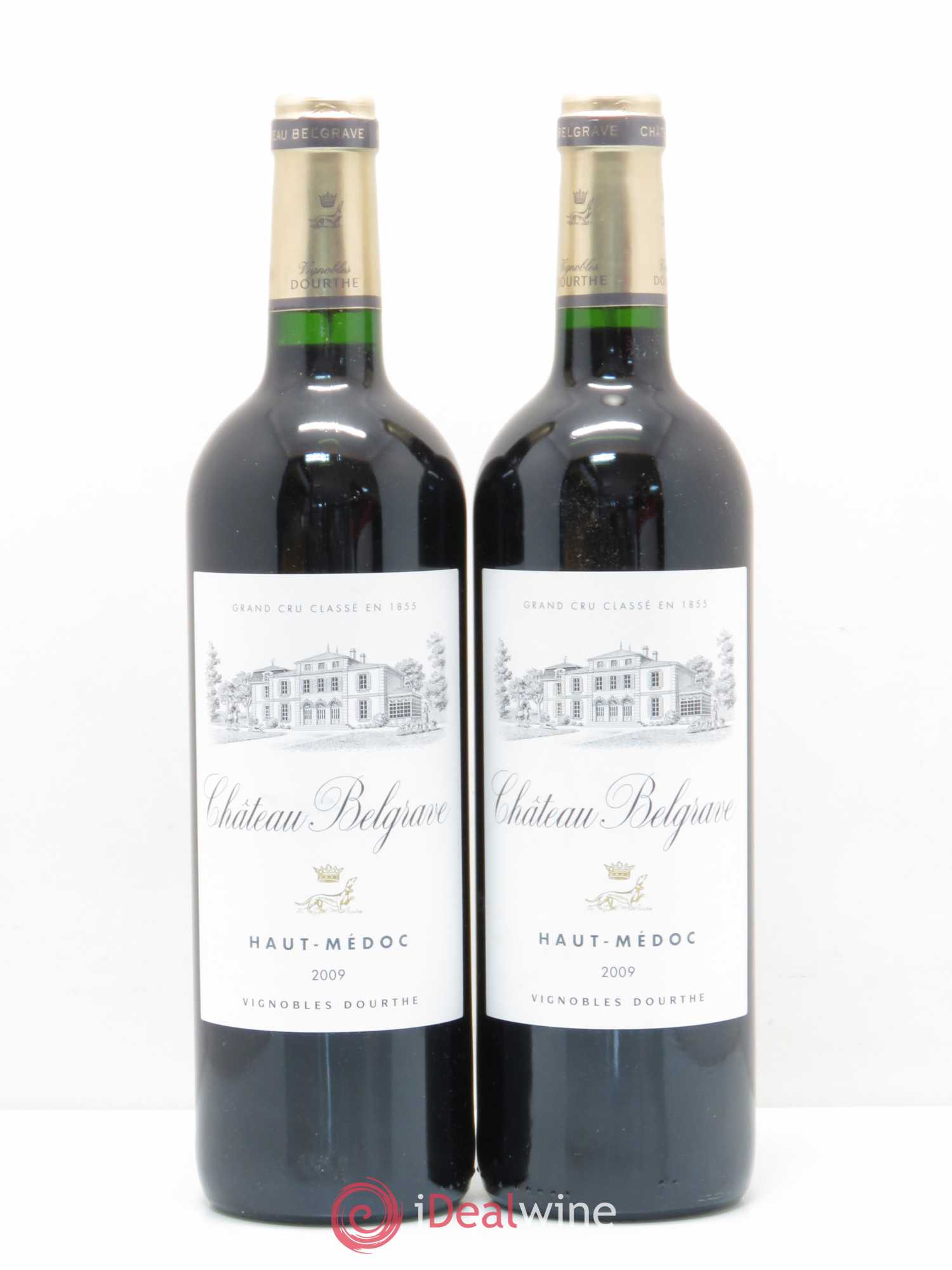 Château Belgrave 5ème Grand Cru Classé (senza prezzo di riserva) 2009 - Lotto di 2 bottiglie - 0