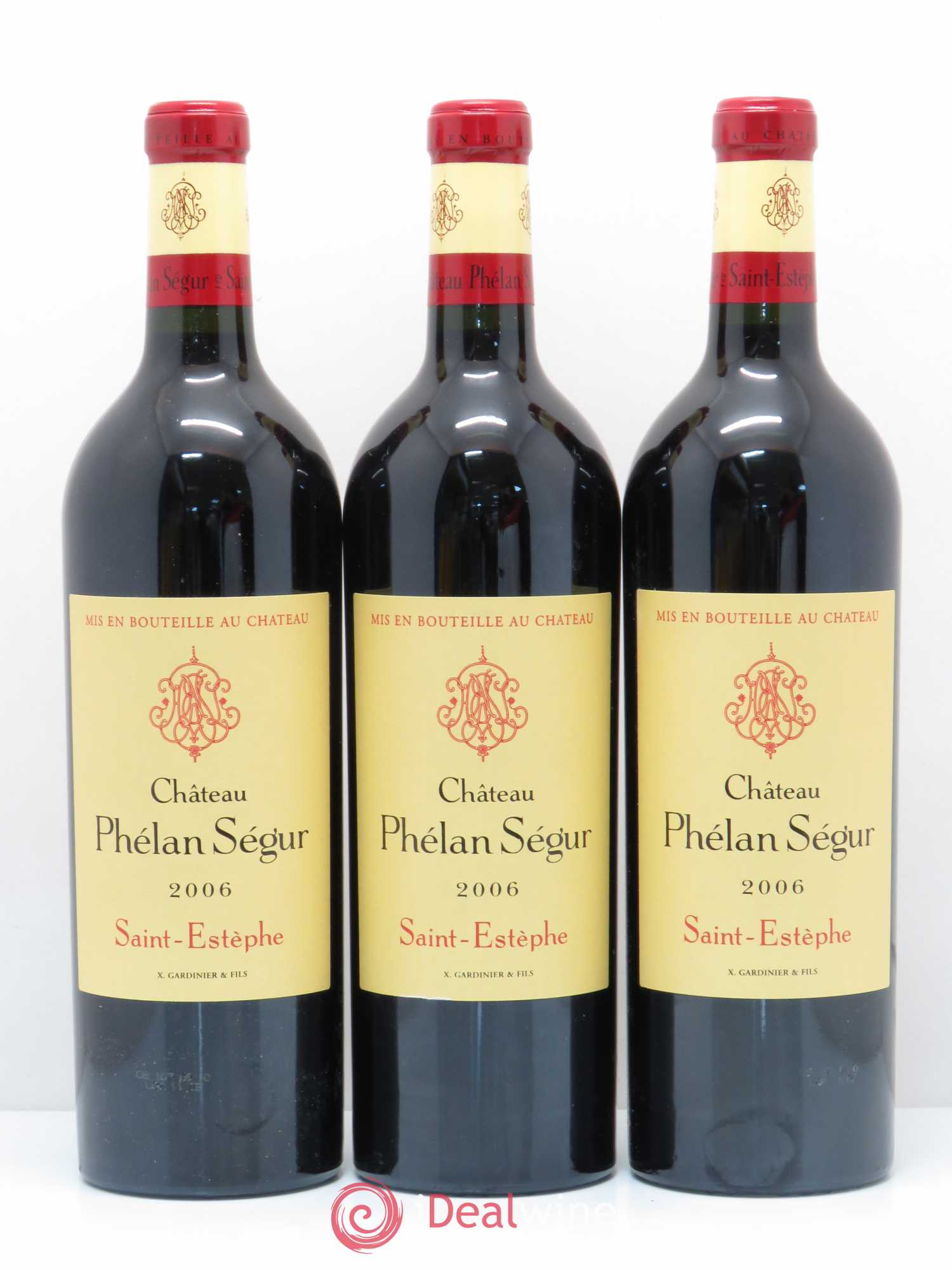 Château Phélan Ségur 2006 - Lot de 3 bouteilles - 0