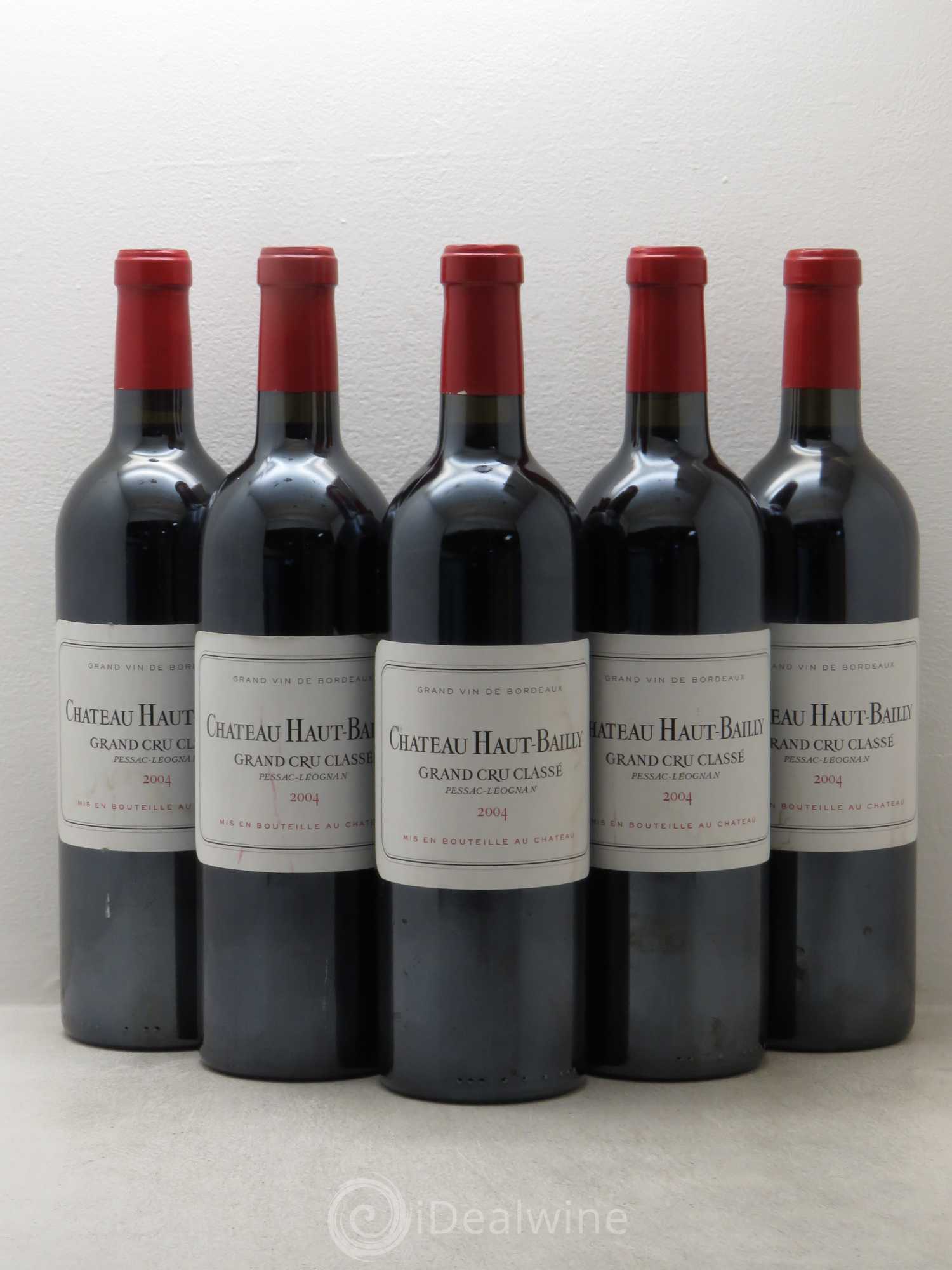 Château Haut-Bailly Cru Classé de Graves 2004 - Lot de 5 bouteilles - 0