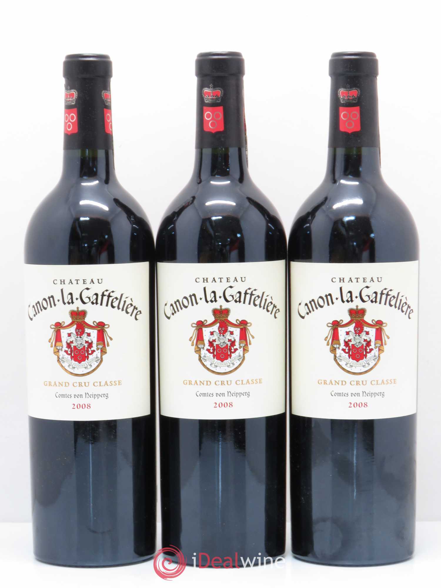 Château Canon la Gaffelière 1er Grand Cru Classé B 2008 - Lot de 3 bouteilles - 0