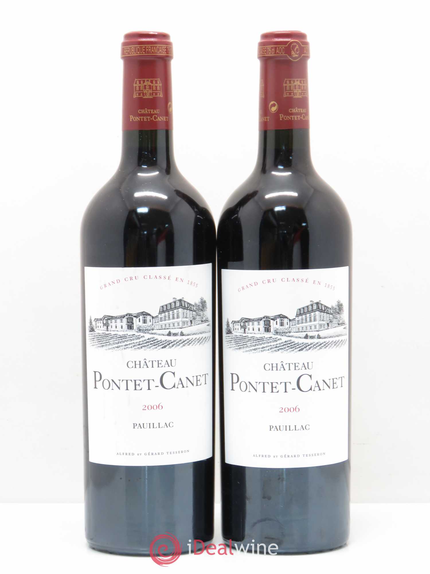 Château Pontet Canet 5ème Grand Cru Classé 2006 - Lot de 2 bouteilles - 0