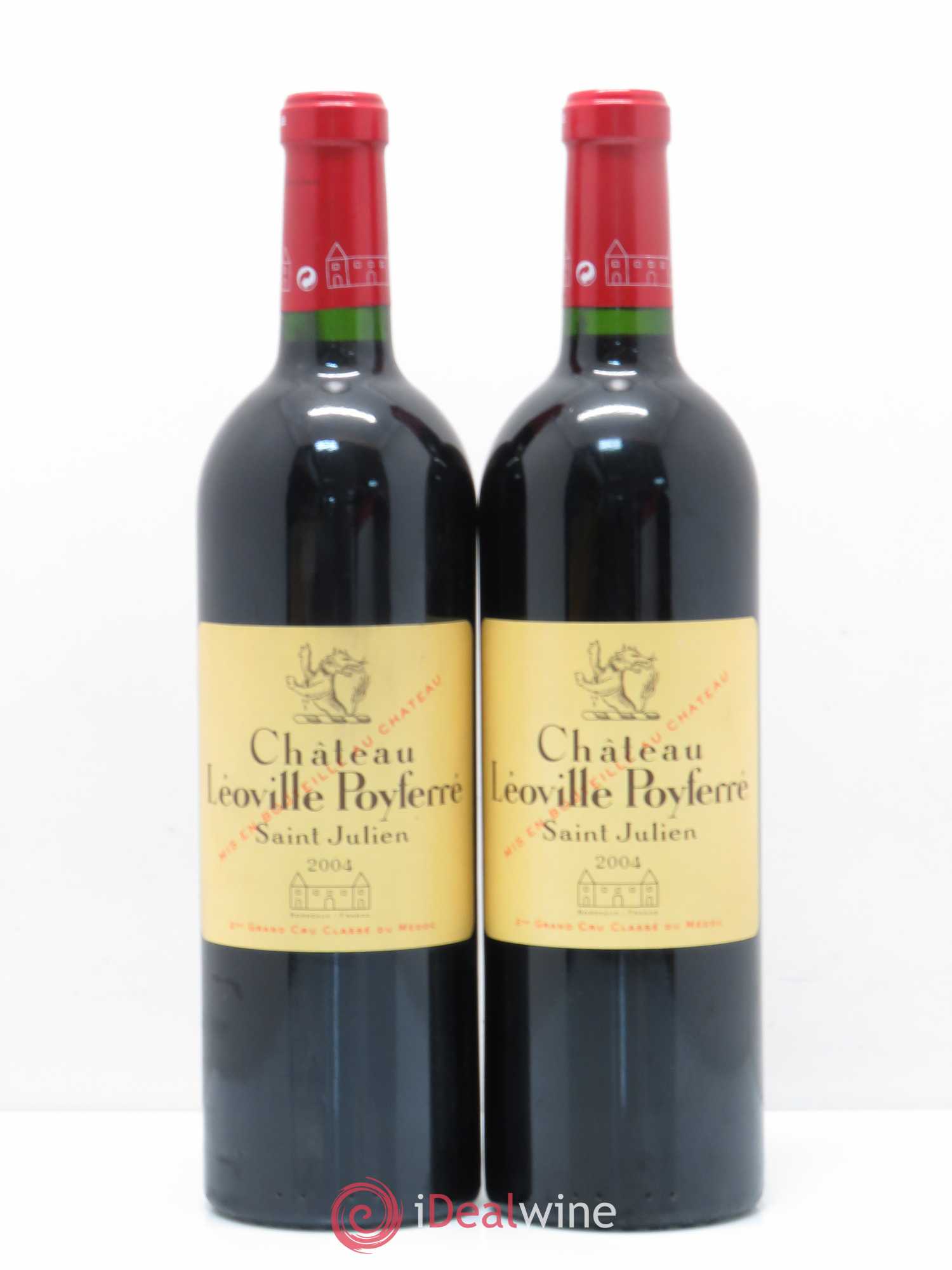 Château Léoville Poyferré 2ème Grand Cru Classé 2004 - Lot de 2 bouteilles - 0