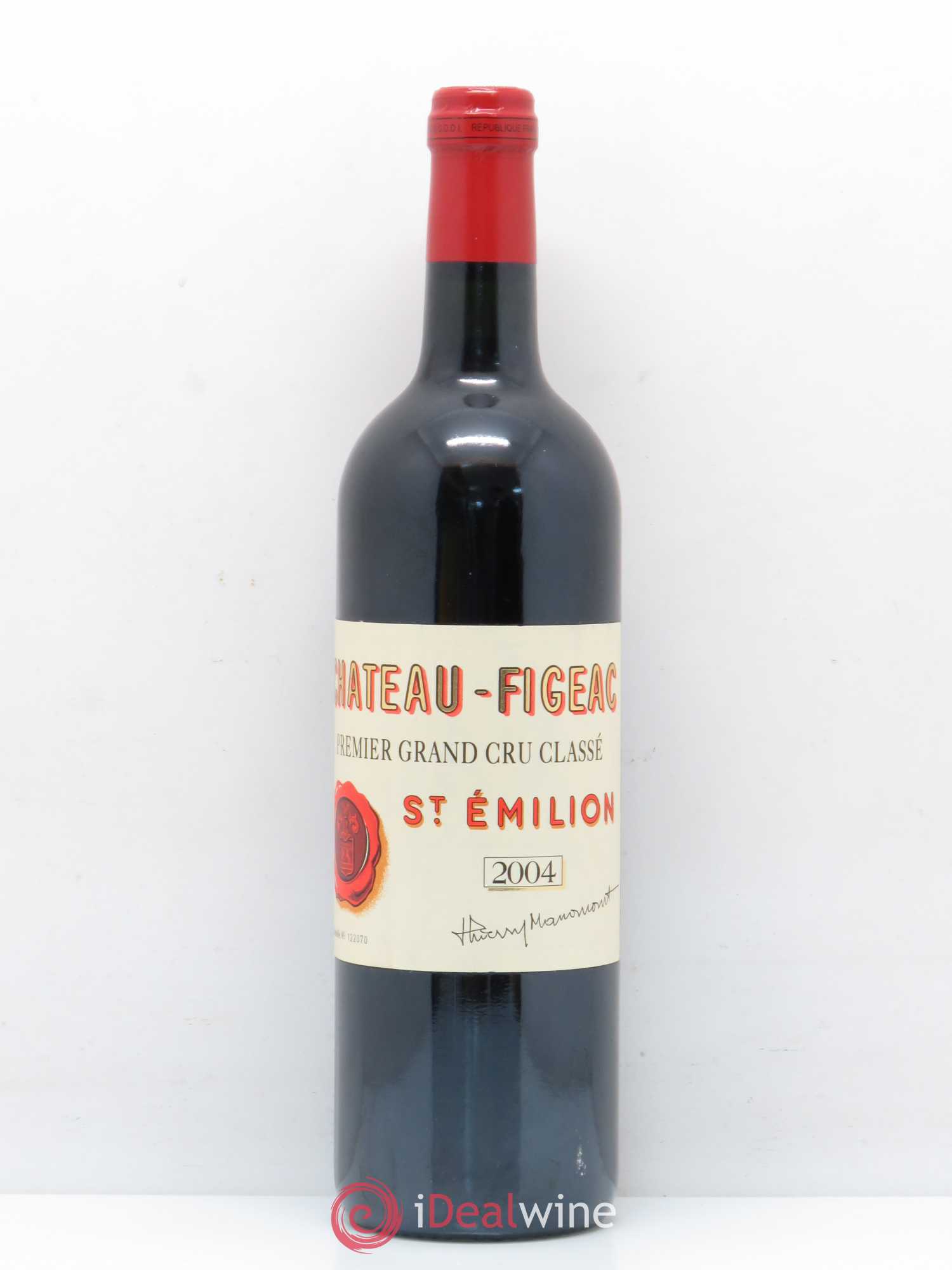 Château Figeac 1er Grand Cru Classé A 2004 - Lot de 1 bouteille - 0