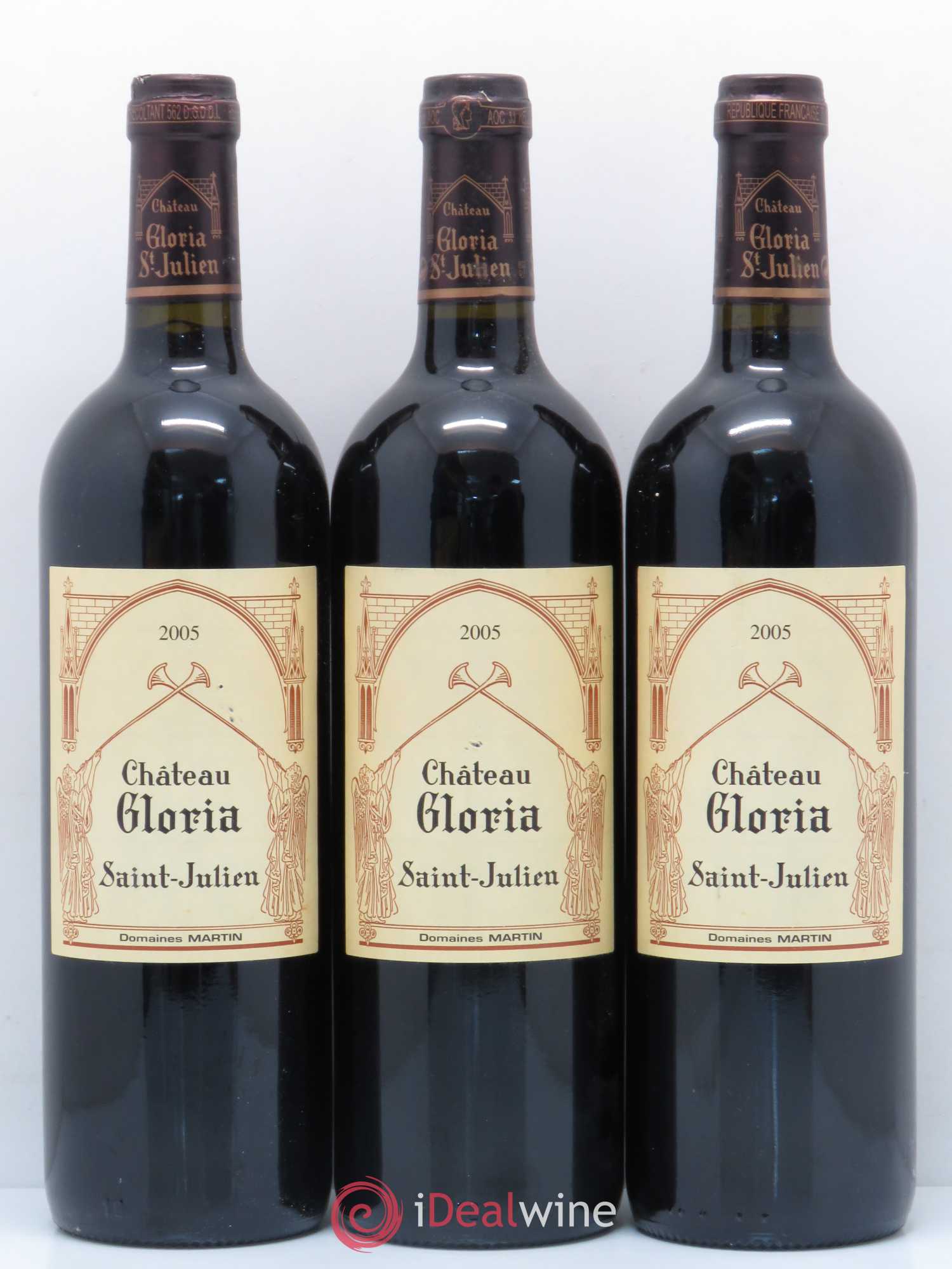 Château Gloria 2005 - Lot de 3 bouteilles - 0
