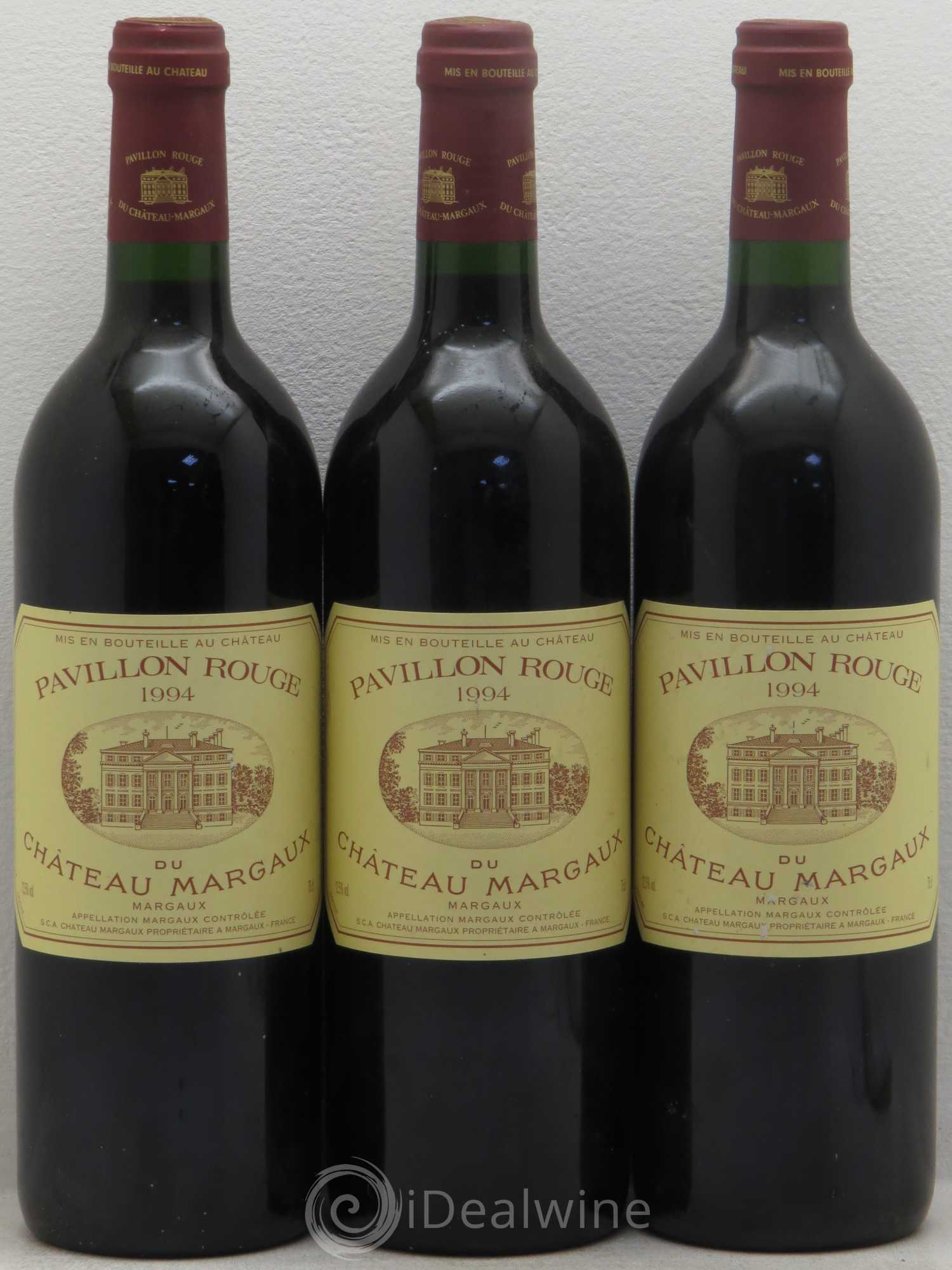 Pavillon Rouge du Château Margaux Second Vin 1994 - Lot de 3 bouteilles - 0