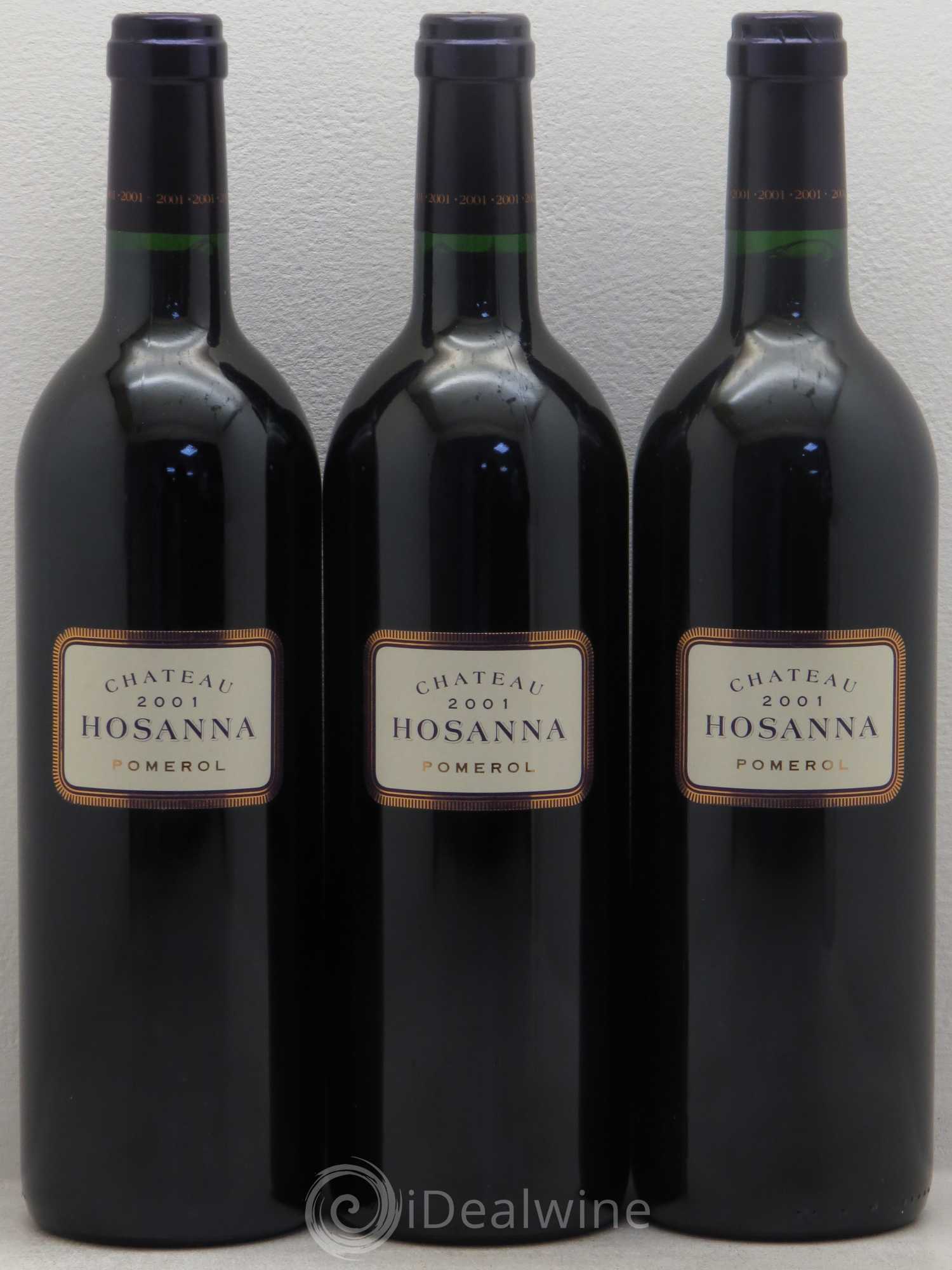Château Hosanna 2001 - Lot de 3 bouteilles - 0
